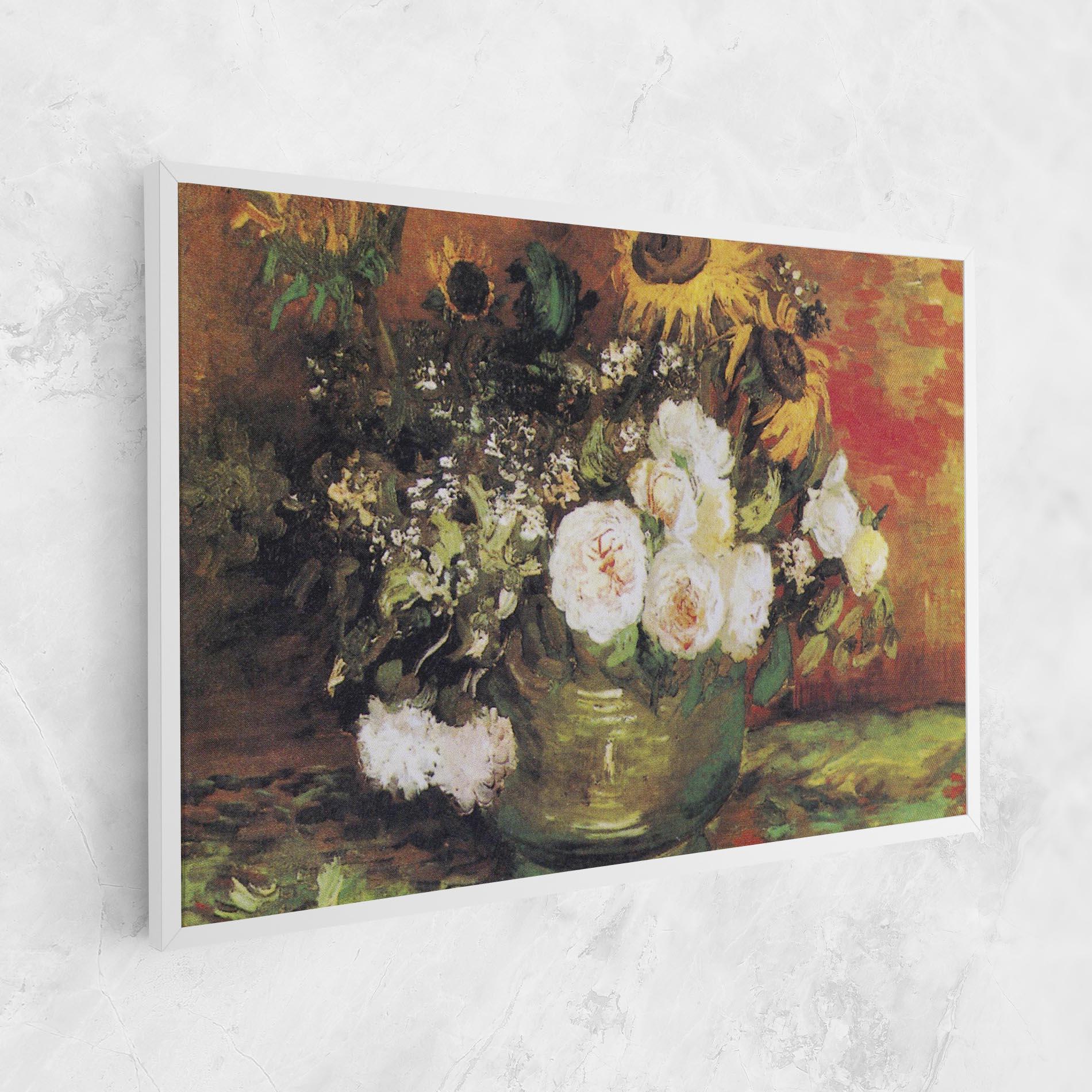 Картина на платно Bowl With Sunflowers mockup 1