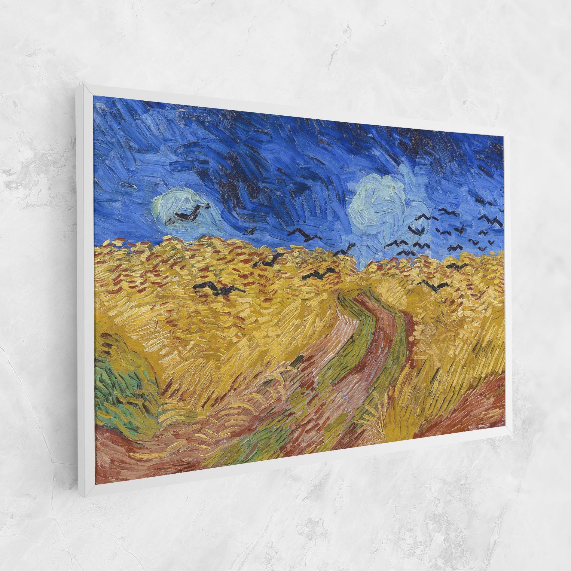 Картина на платно Wheatfield Crows mockup 1