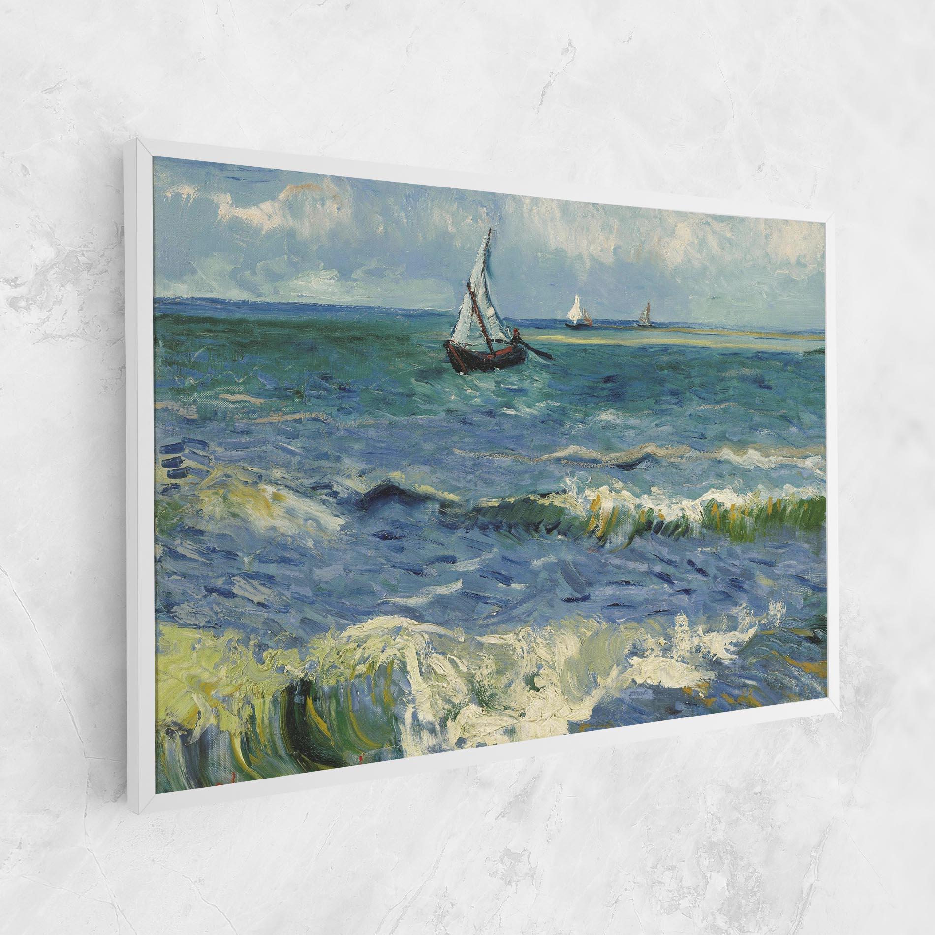 Картина на платно Zeegezicht Saintes Maries mockup 1