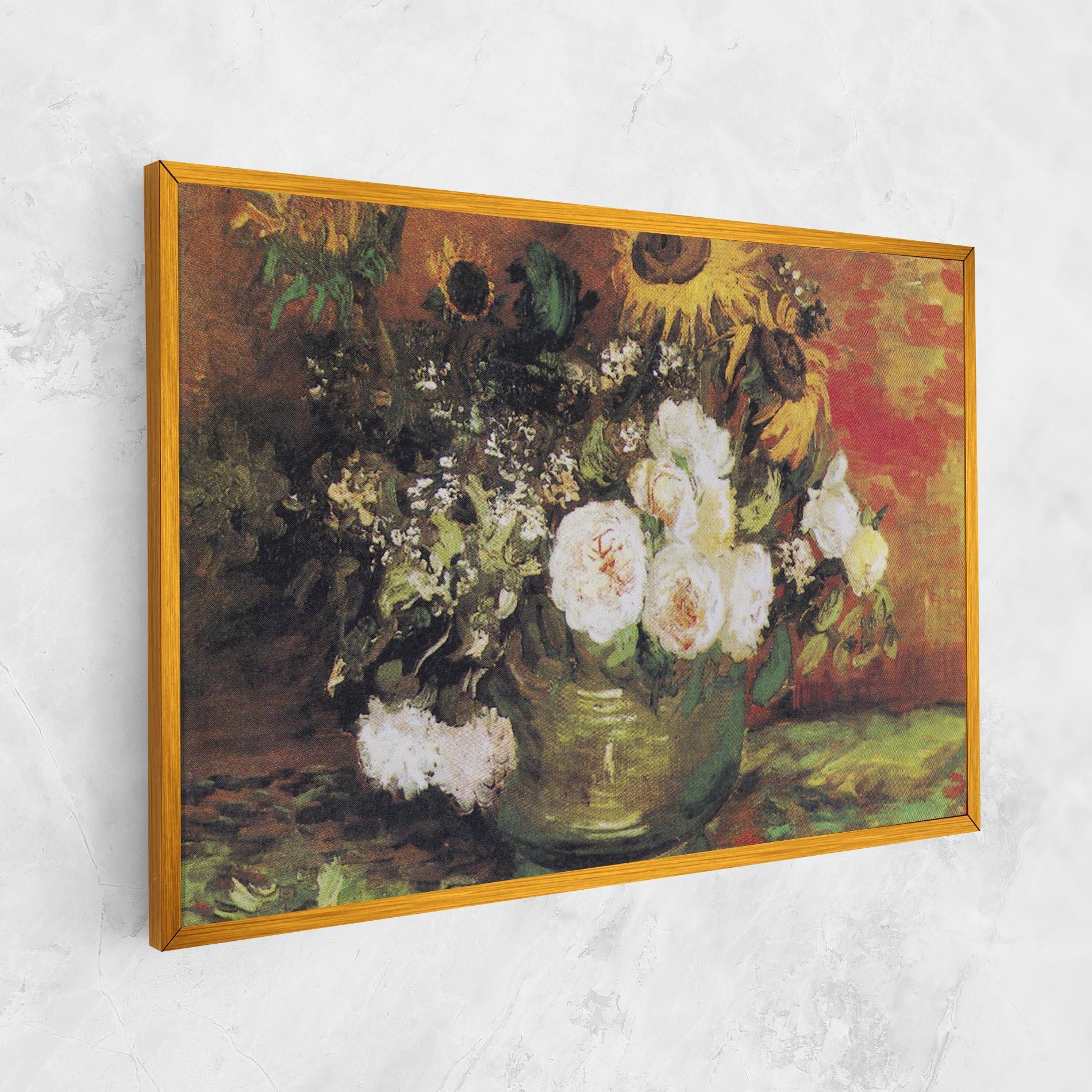 Картина на платно Bowl With Sunflowers mockup 1