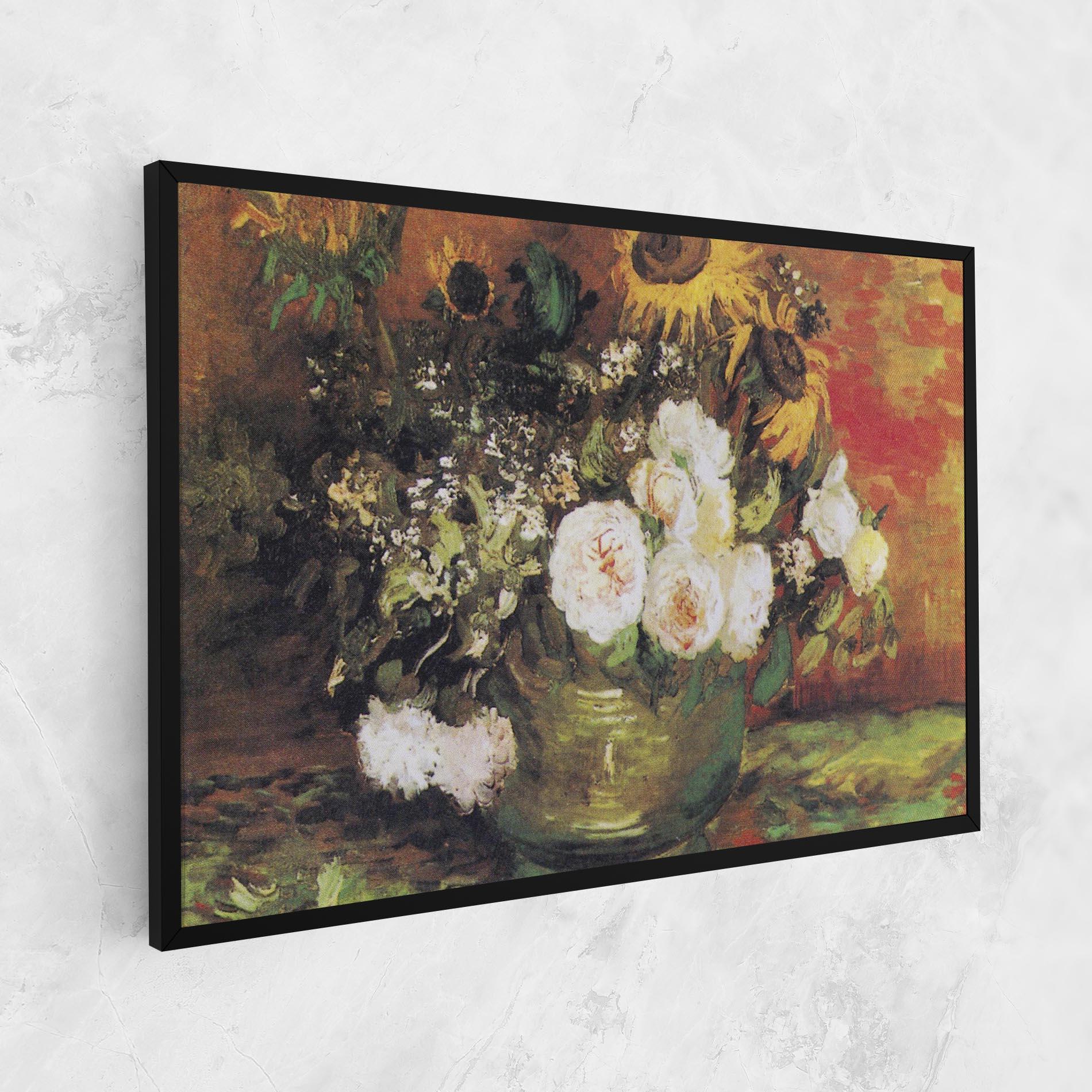 Картина на платно Bowl With Sunflowers mockup 1