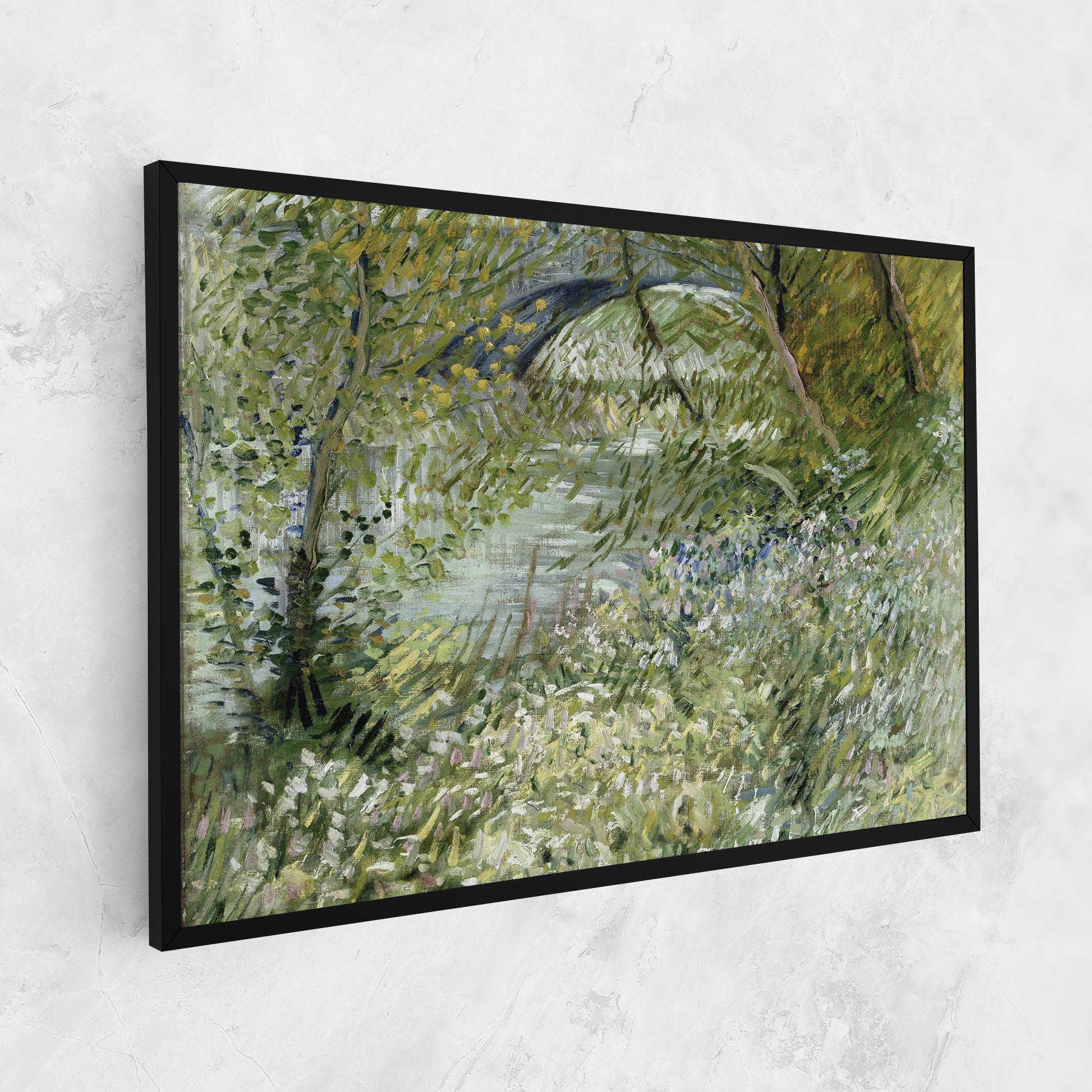 Картина на платно River Bank Springtime mockup 1
