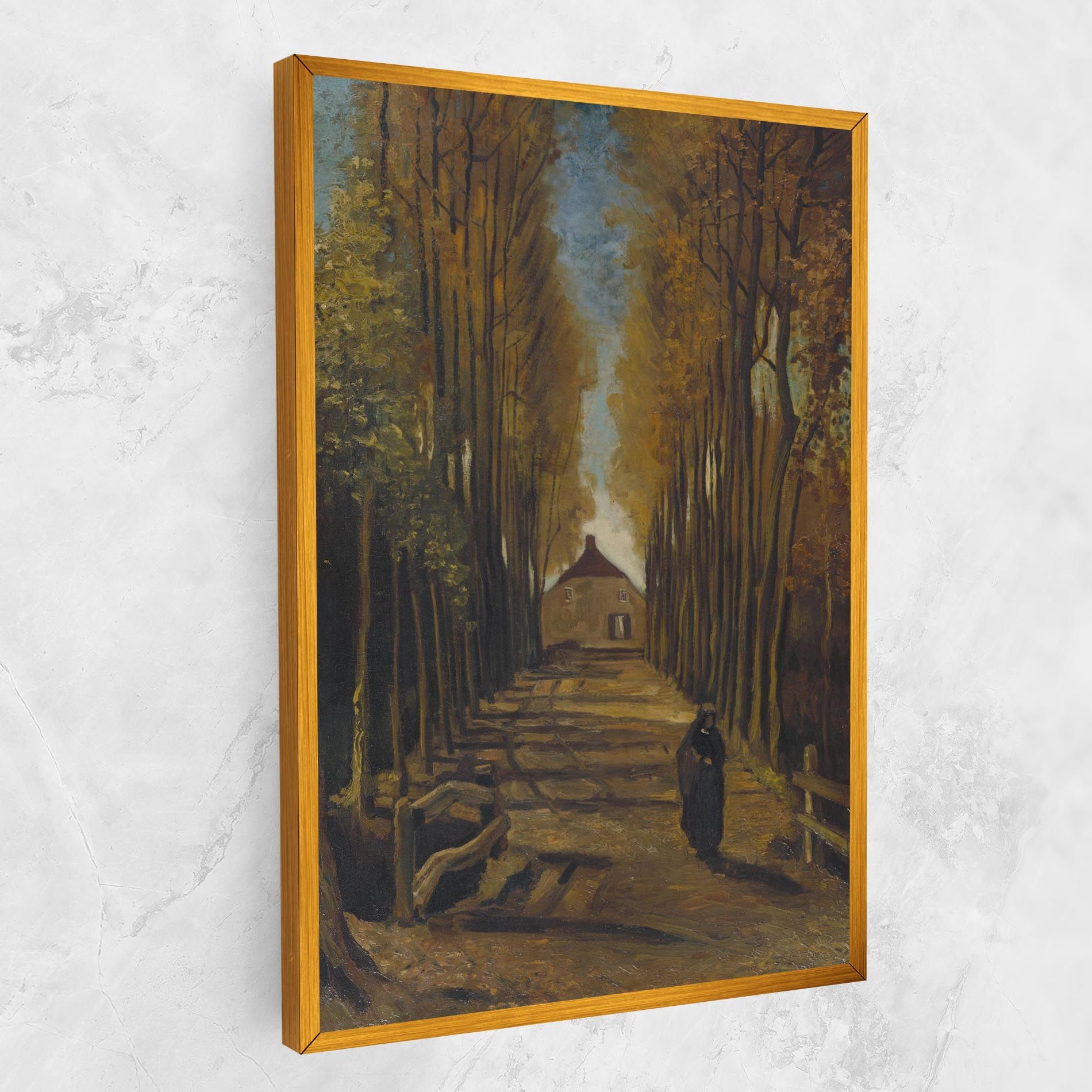 Avenue Of Poplars Autumn mockup 1