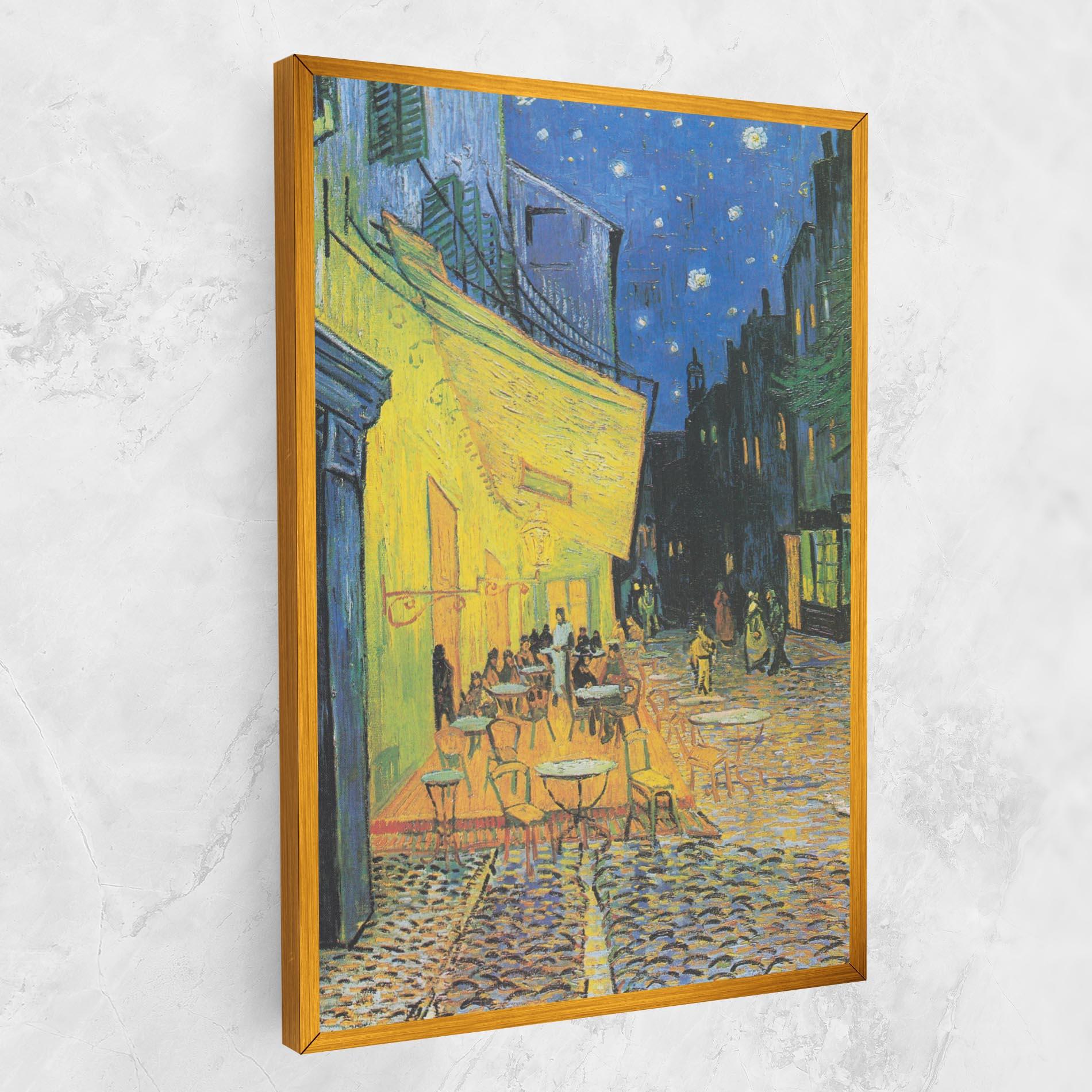 Картина на платно Cafe Terrace At Night mockup 1