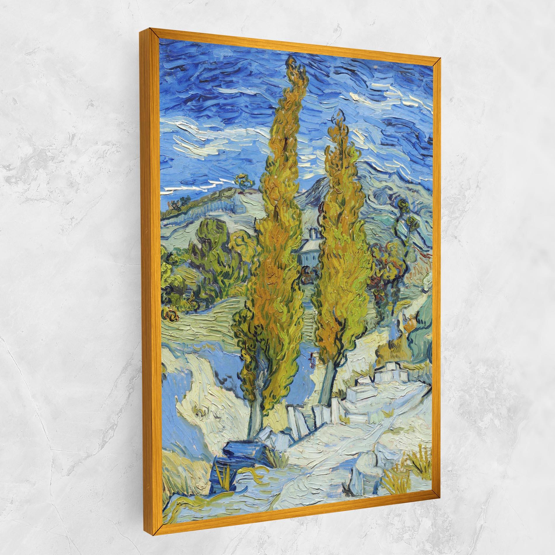Картина на платно Poplars At Saint Remy mockup 1