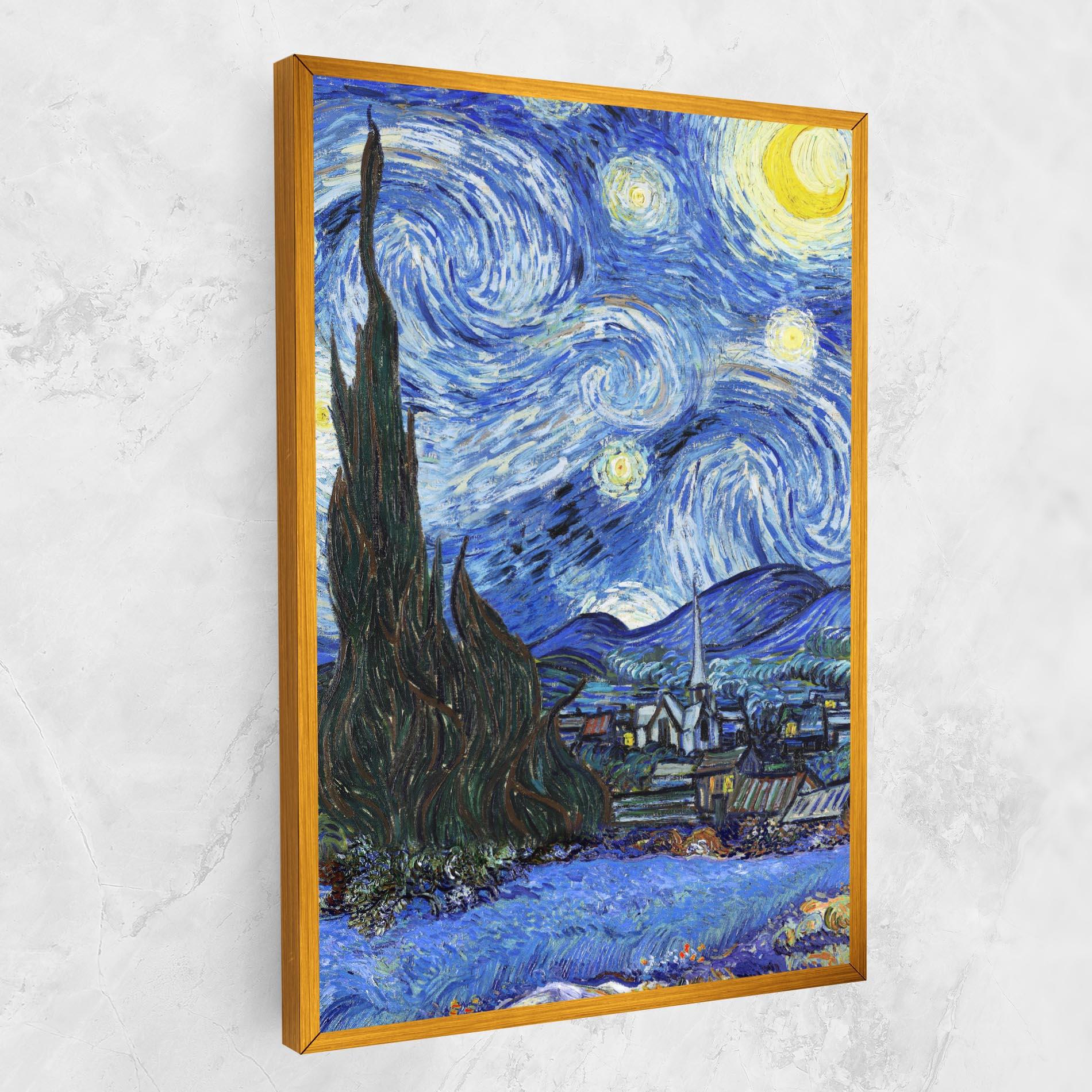 Картина на платно Starry Night Art mockup 1