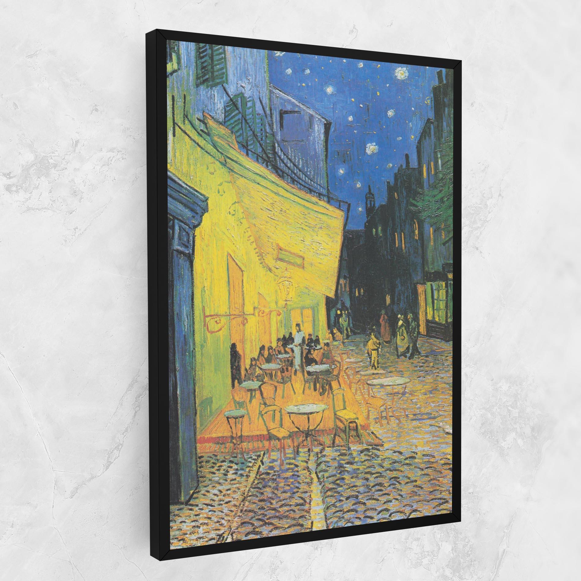 Картина на платно Cafe Terrace At Night mockup 1