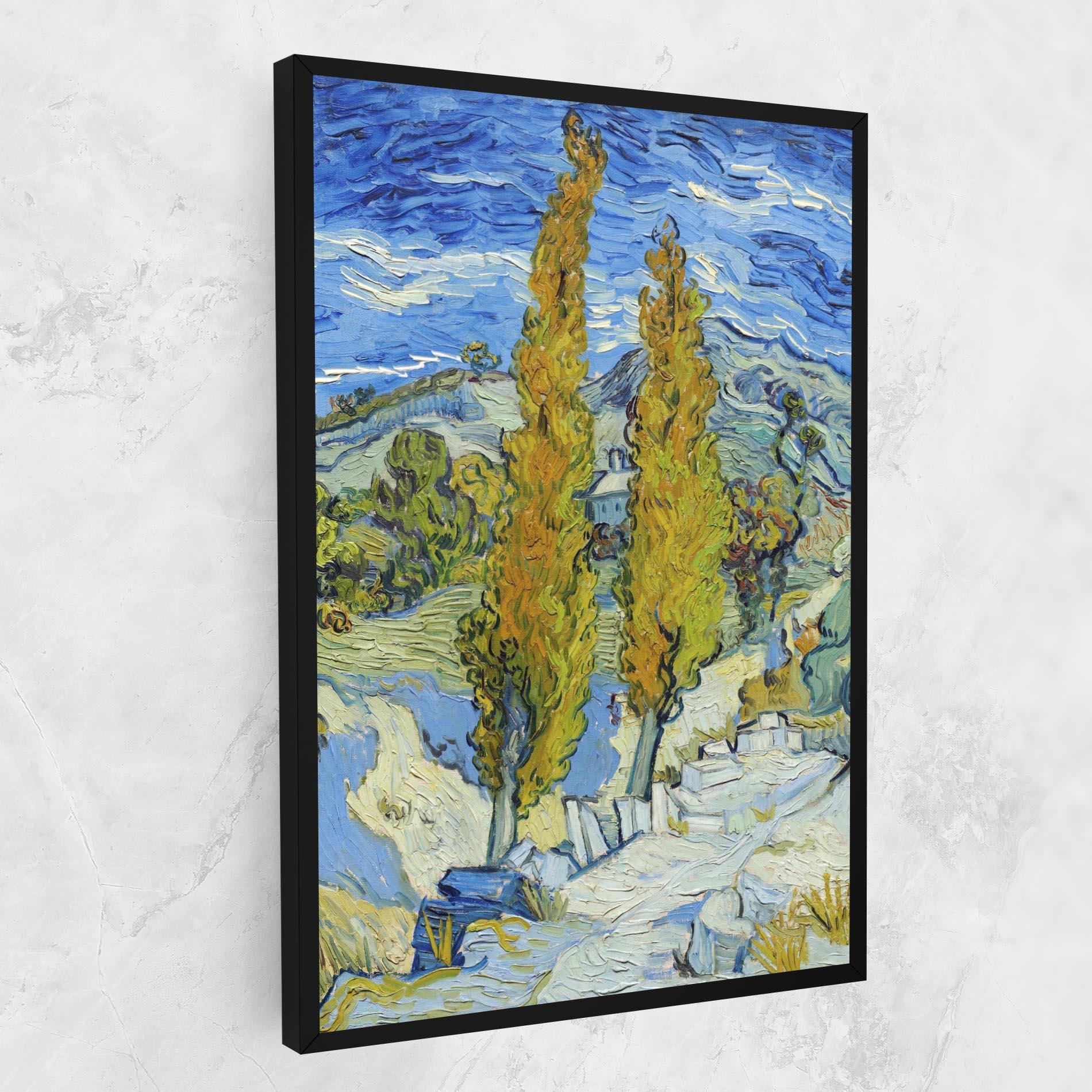 Картина на платно Poplars At Saint Remy mockup 1