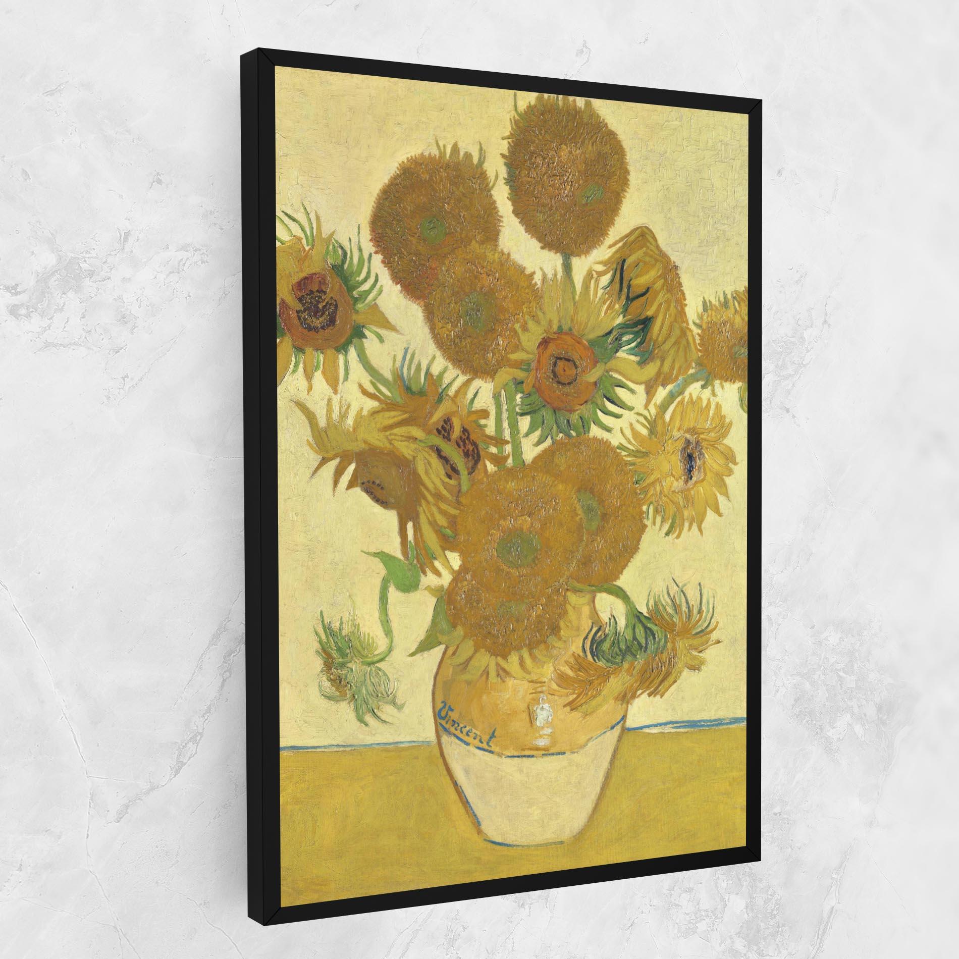Картина на платно Sunflowers Vase Art mockup 1