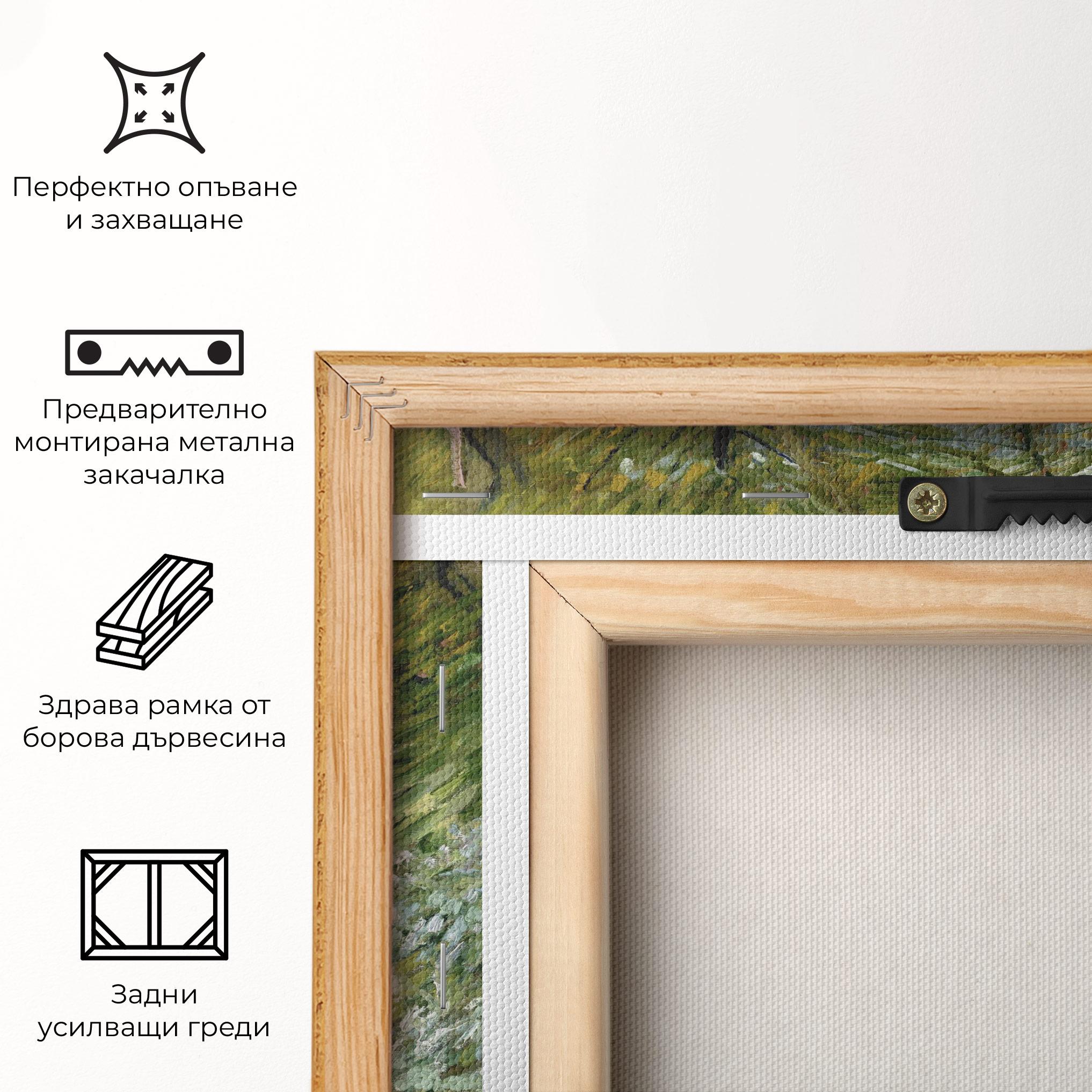 Картина на платно River Bank Springtime mockup 5