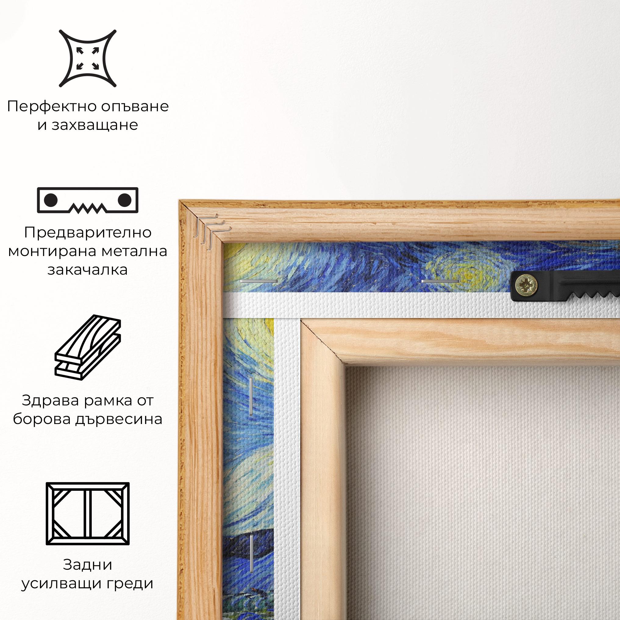 Картина на платно The Starry Night mockup 5