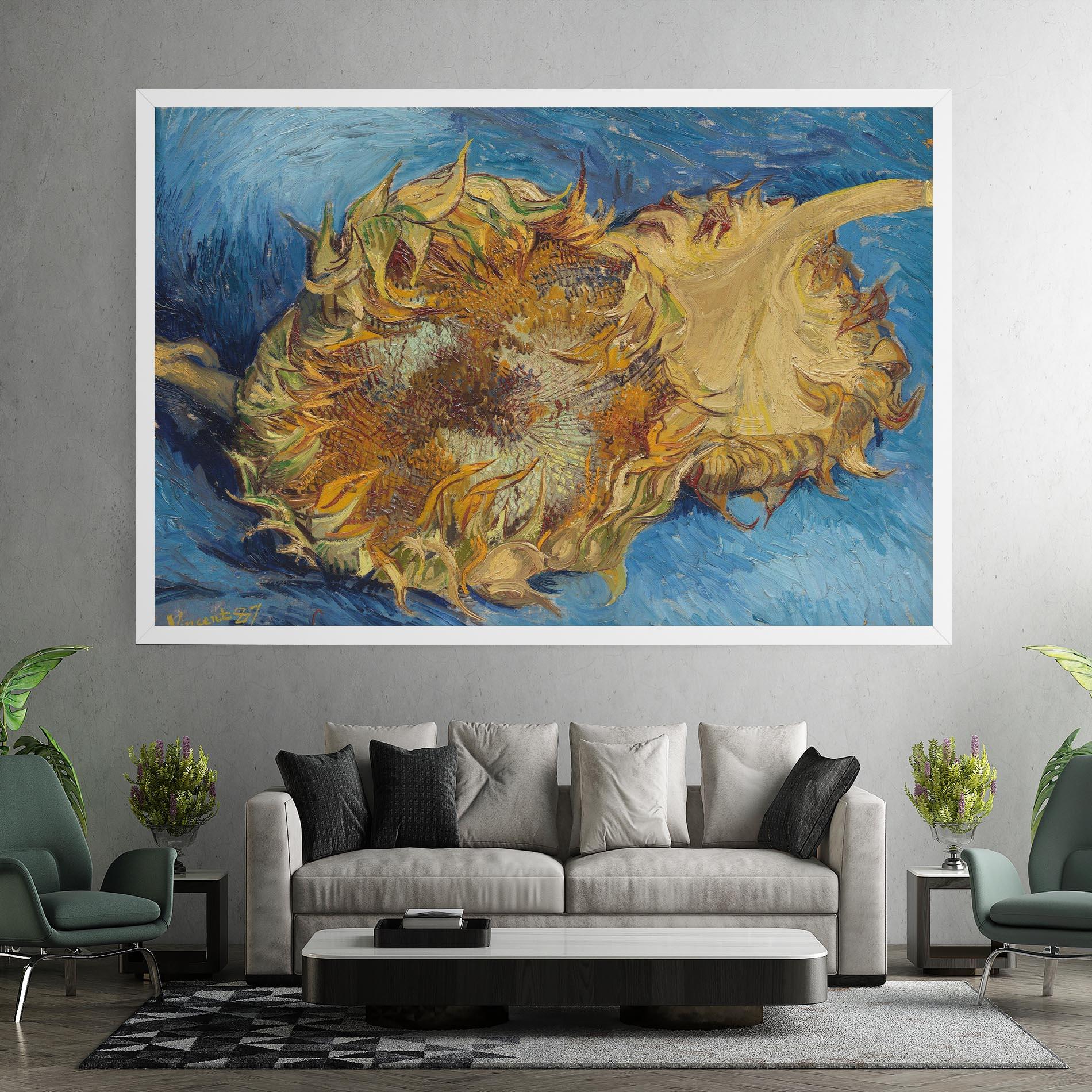 Картина на платно Sunflowers Van Gogh mockup 7