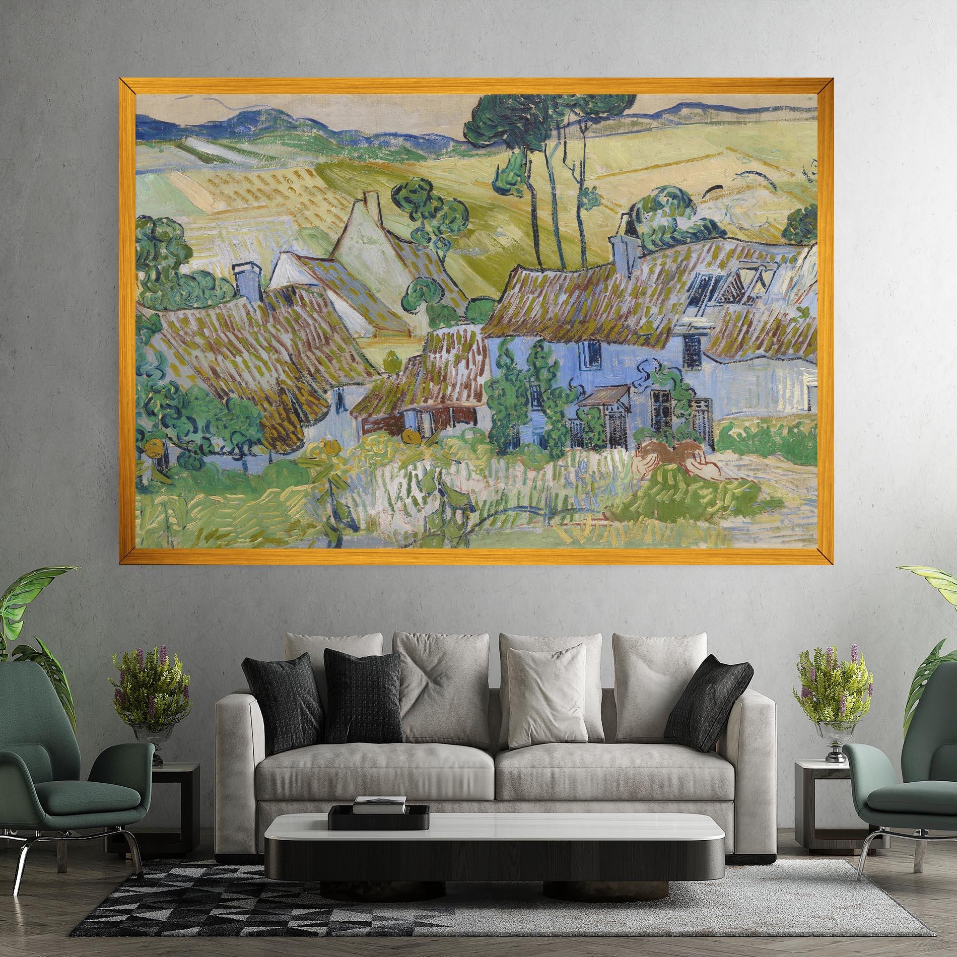 Картина на платно Farms Near Auvers mockup 7