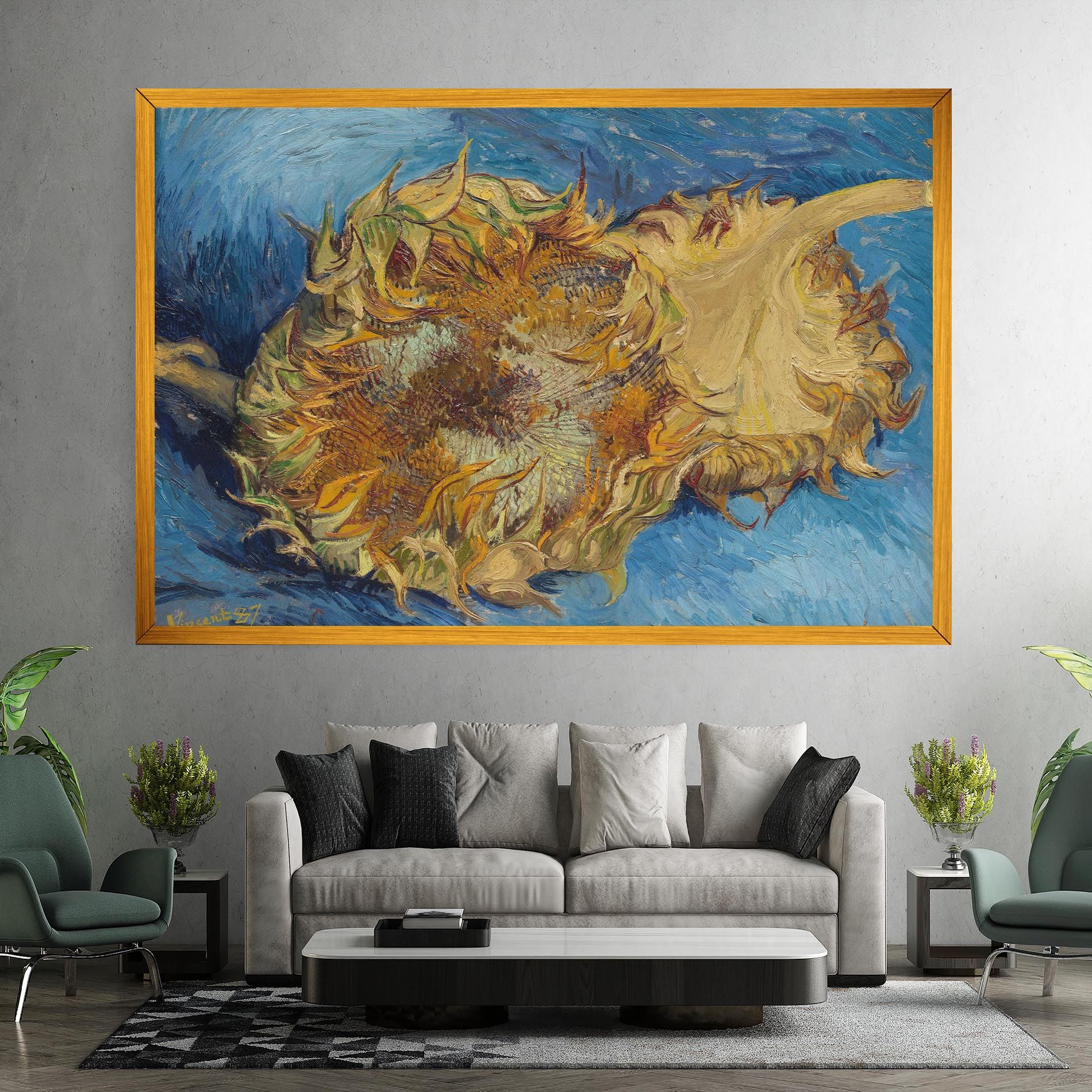 Sunflowers Van Gogh mockup 7