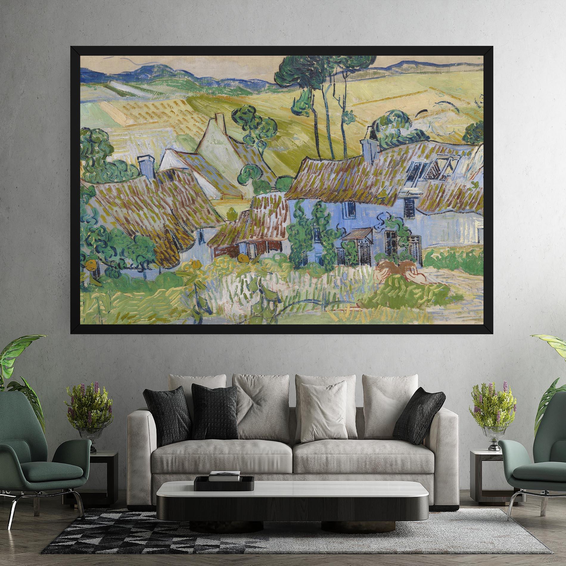 Картина на платно Farms Near Auvers mockup 7