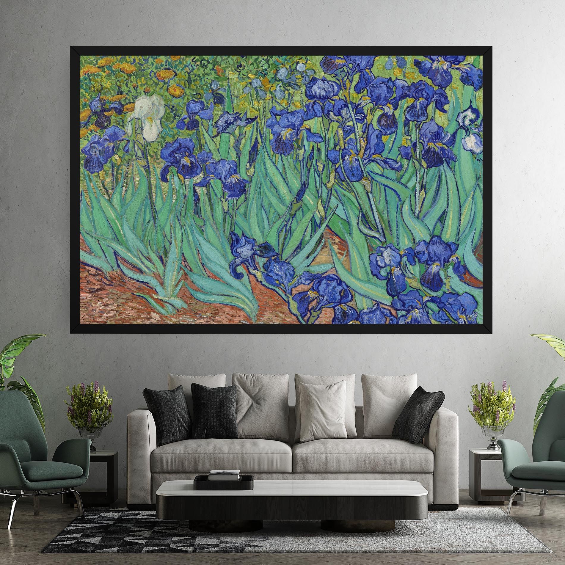 Irises Van Gogh mockup 7