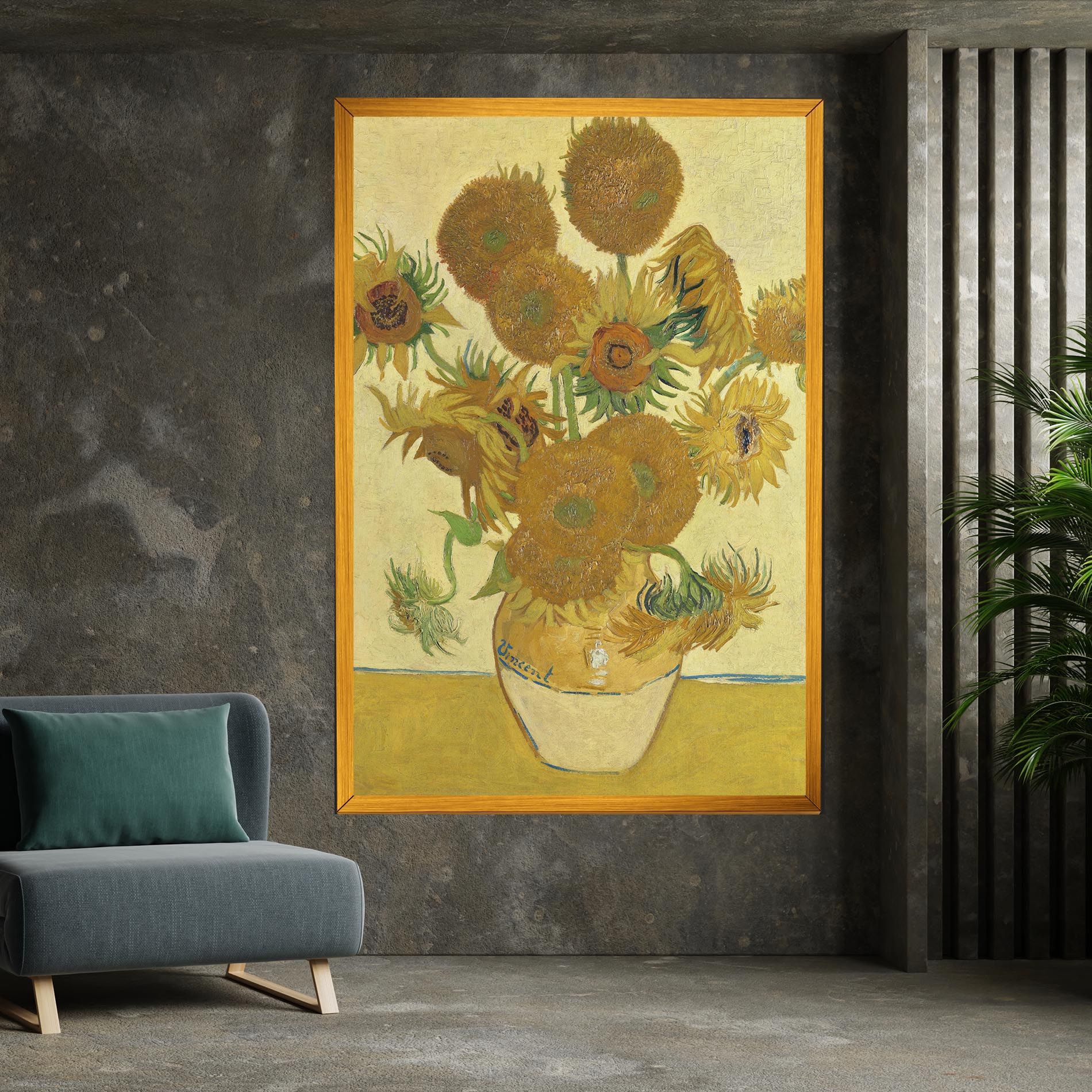 Sunflowers Vase Art mockup 7