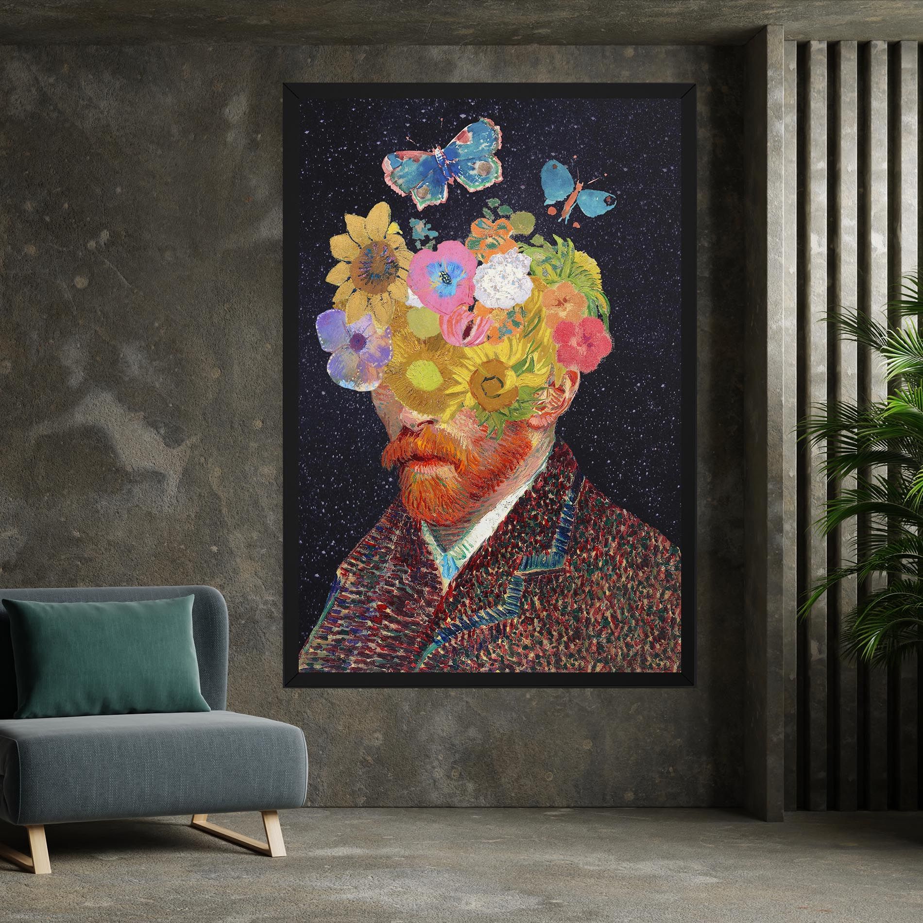 Flower Self Portrait mockup 7