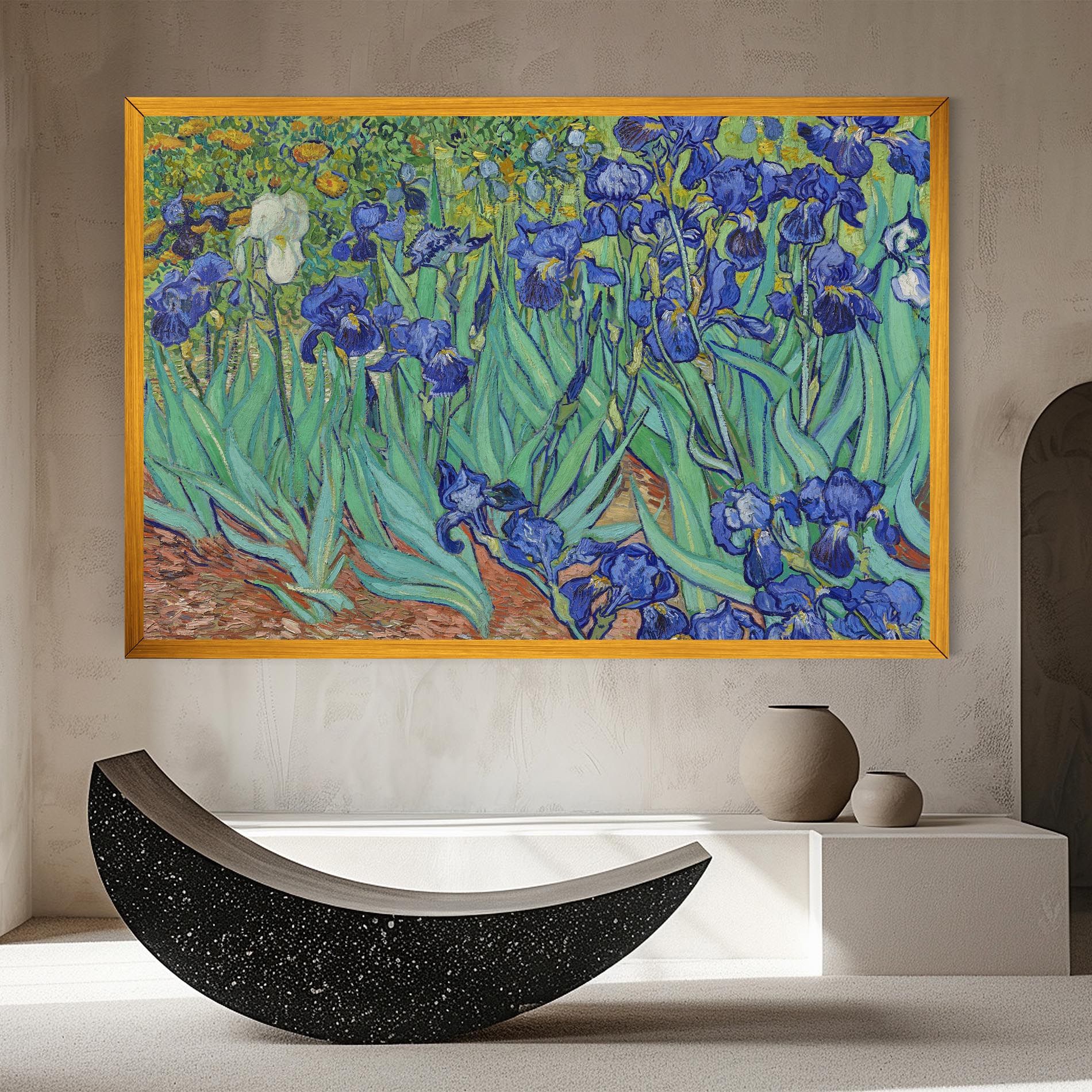 Irises Van Gogh mockup 8