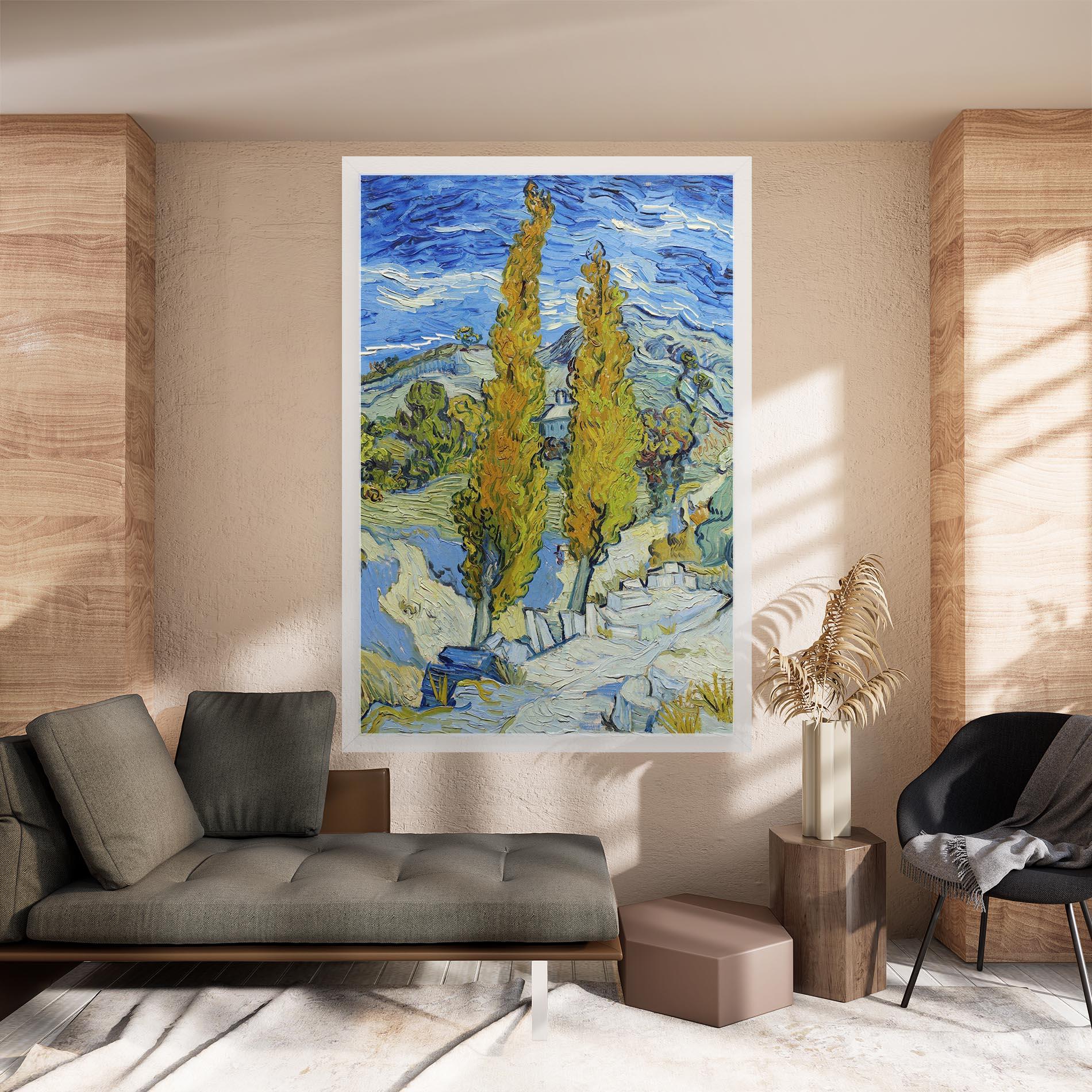 Картина на платно Poplars At Saint Remy mockup 8