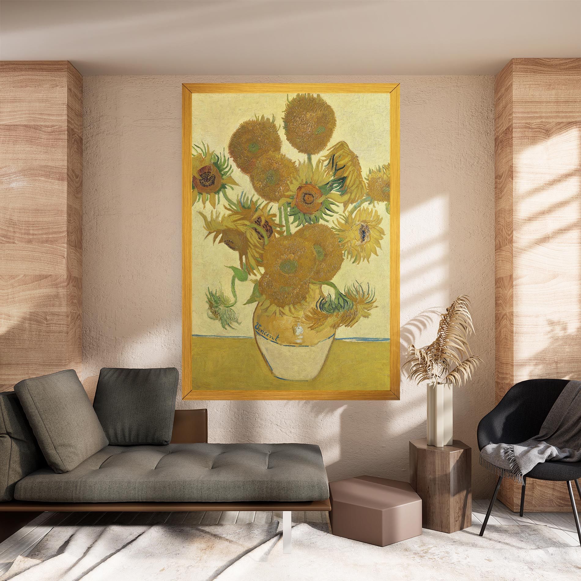 Sunflowers Vase Art mockup 8