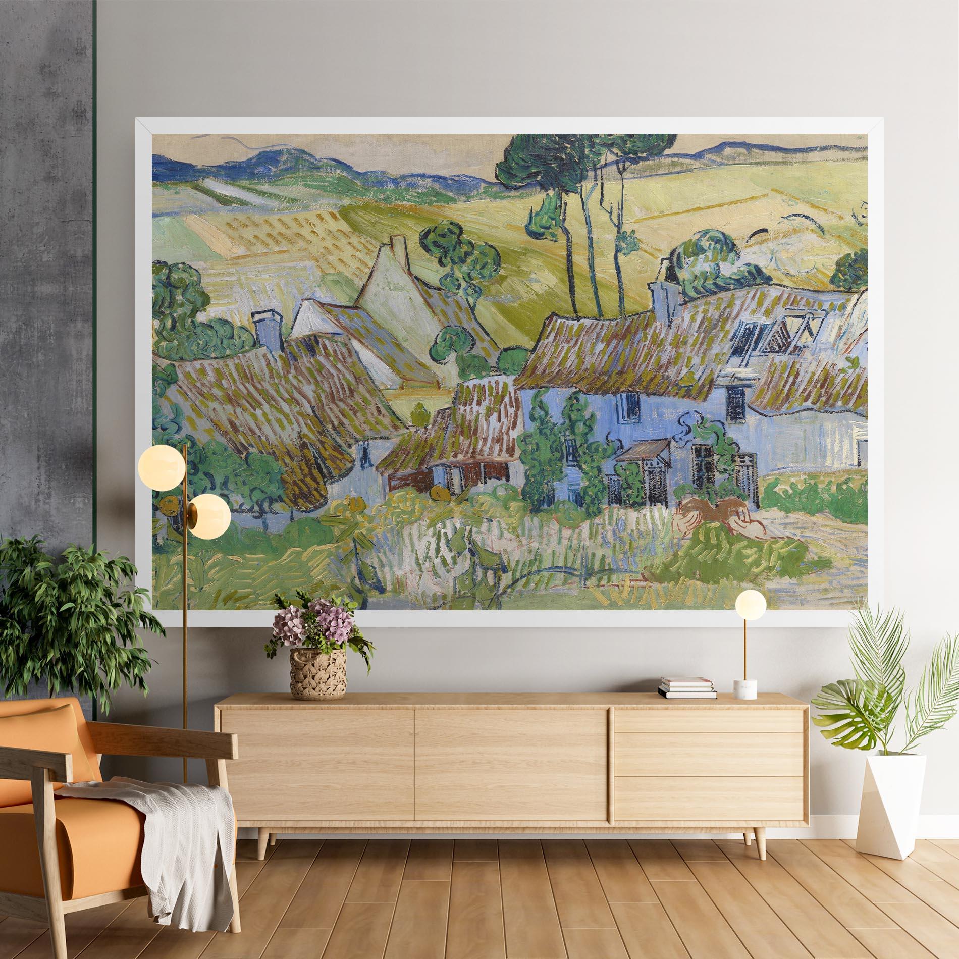 Картина на платно Farms Near Auvers mockup 9