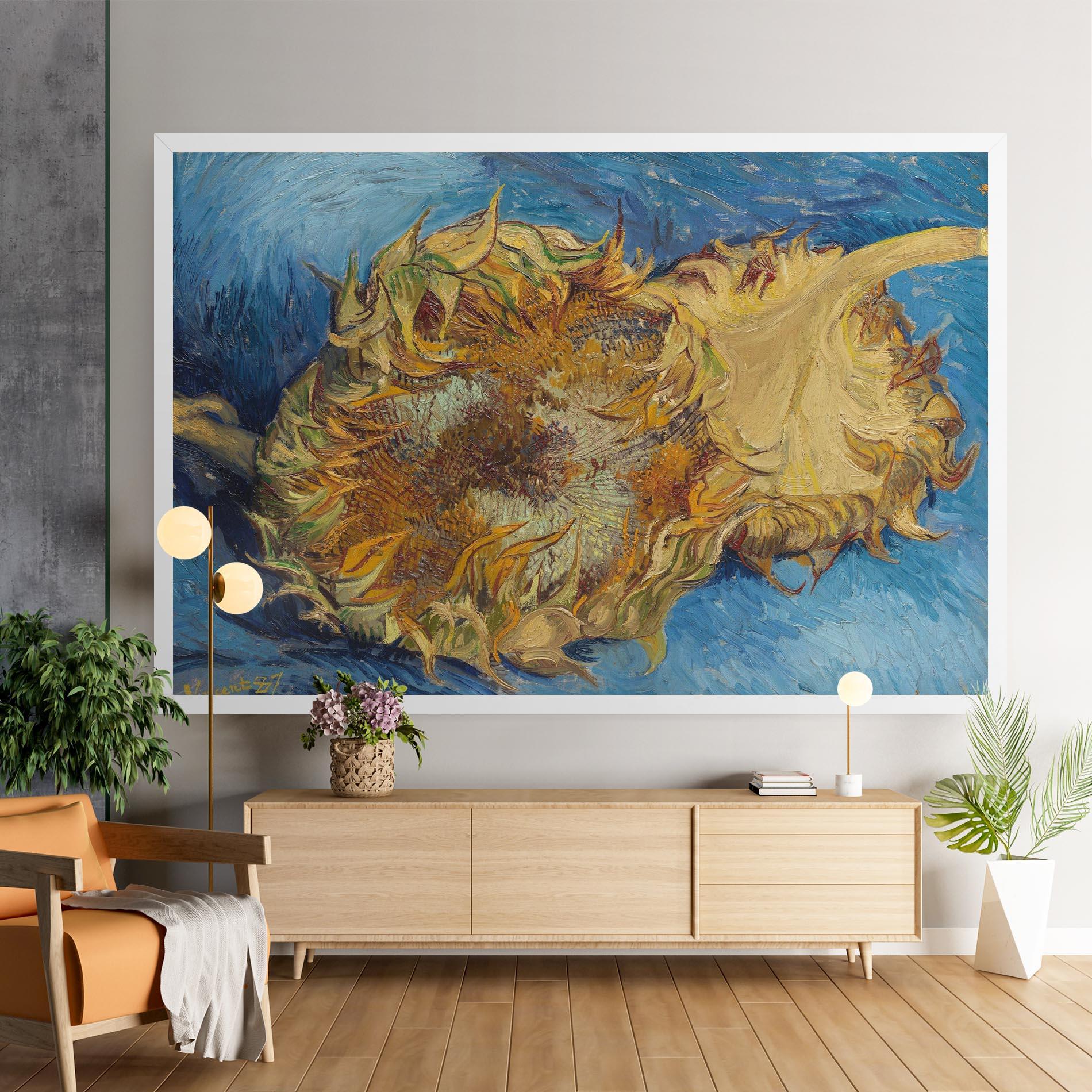 Картина на платно Sunflowers Van Gogh mockup 9