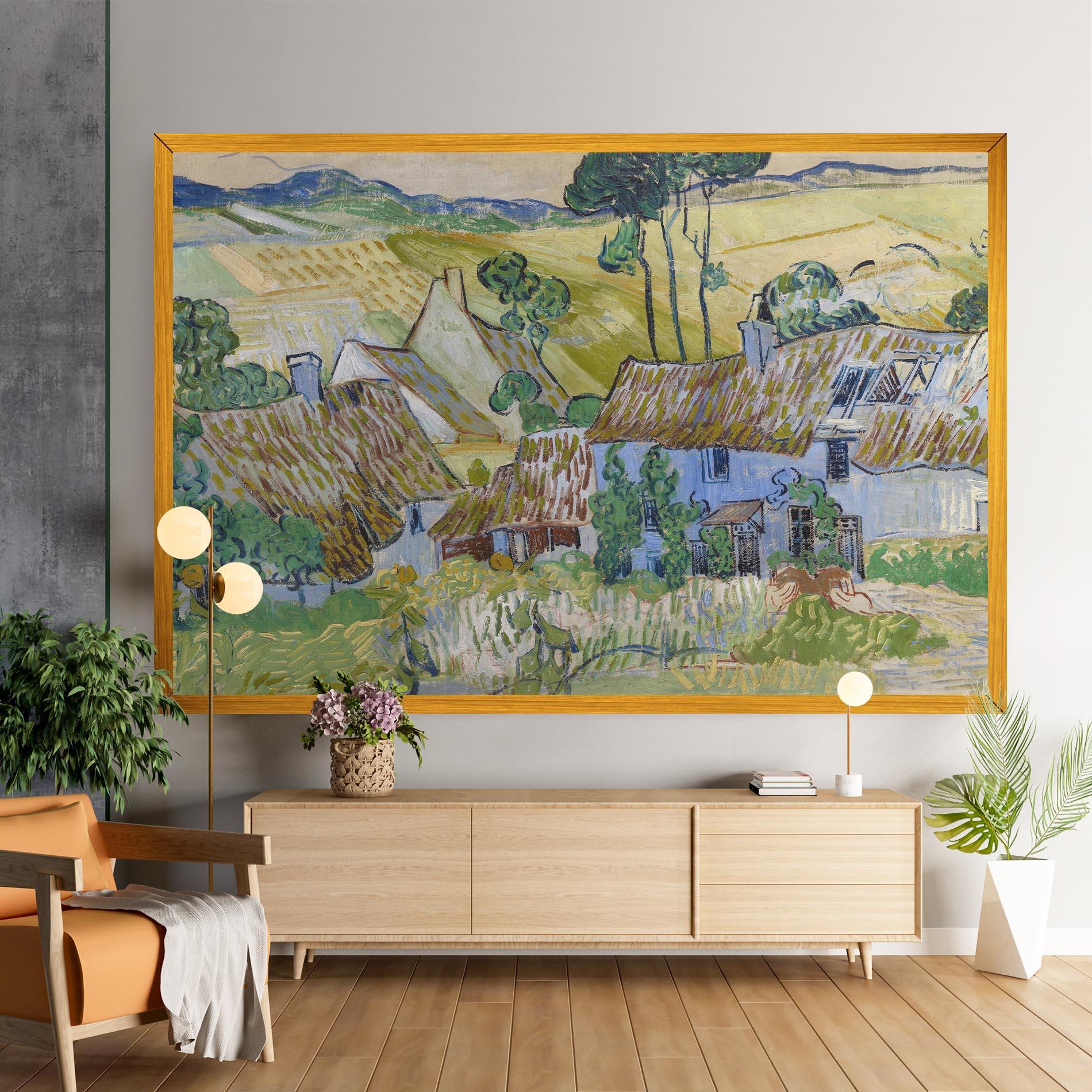 Картина на платно Farms Near Auvers mockup 9
