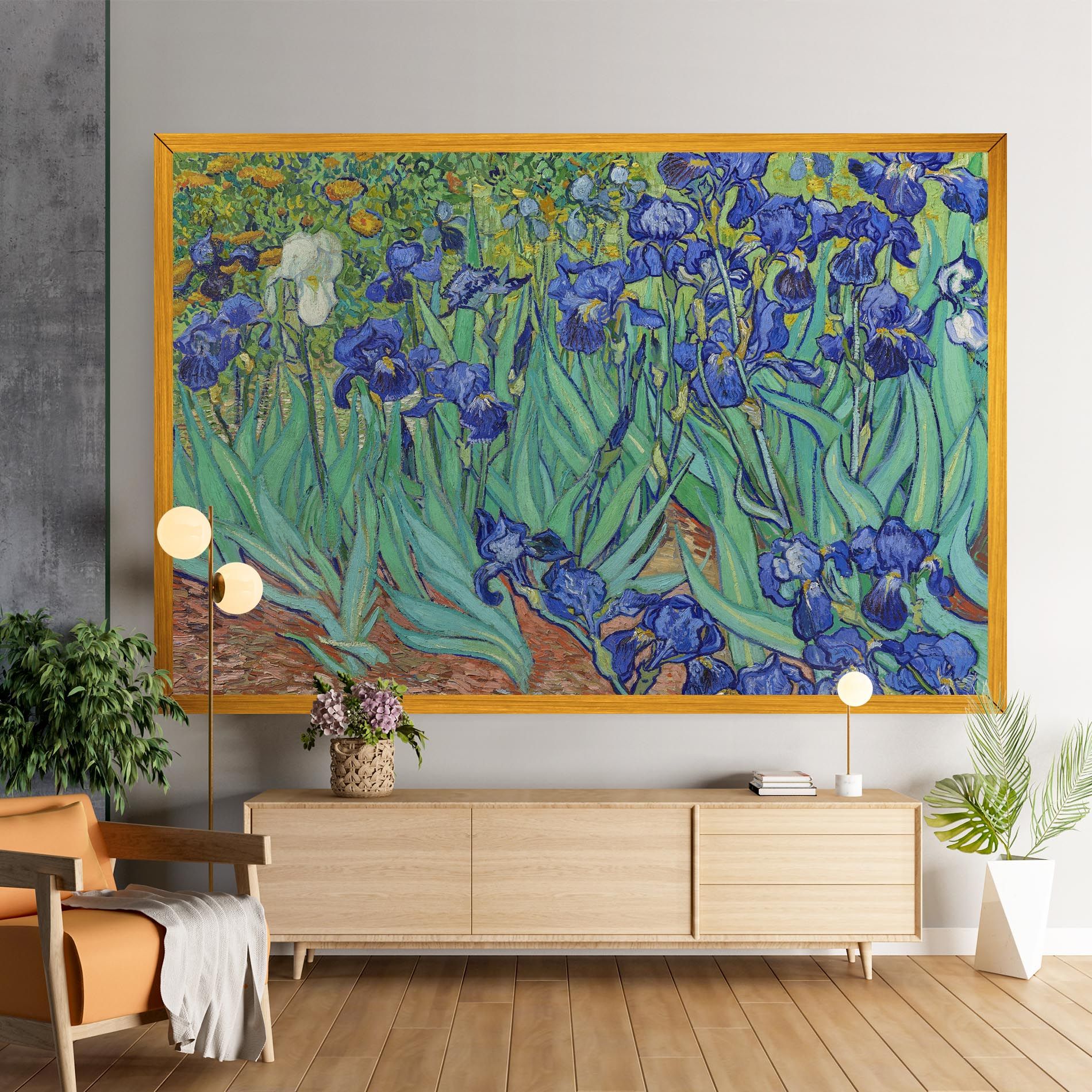 Irises Van Gogh mockup 9