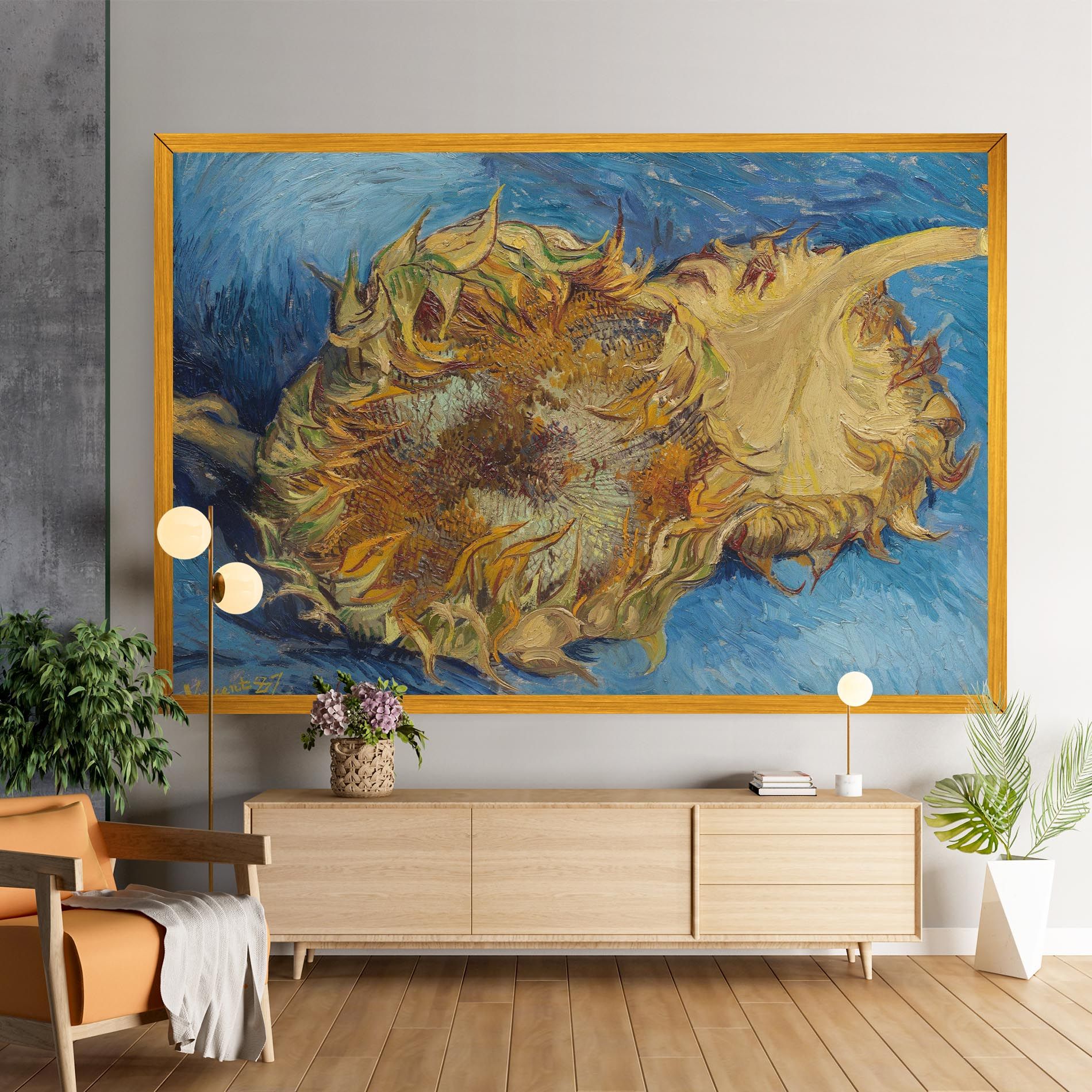 Sunflowers Van Gogh mockup 9
