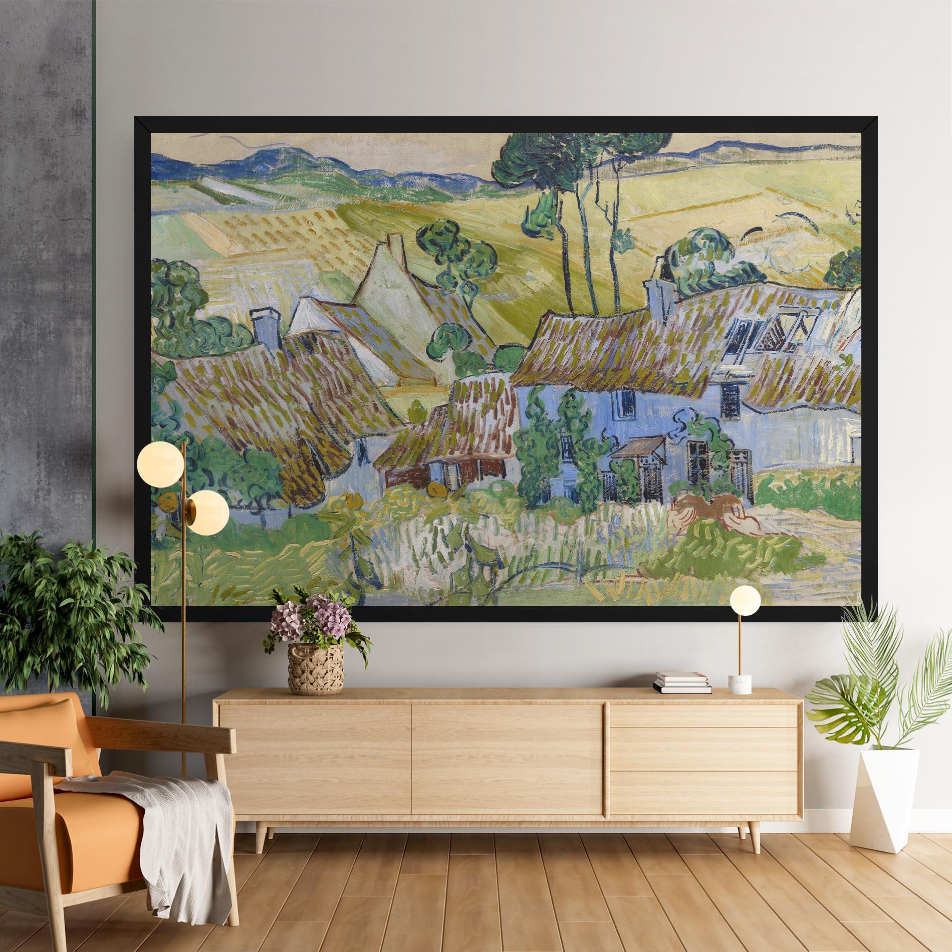 Картина на платно Farms Near Auvers mockup 9