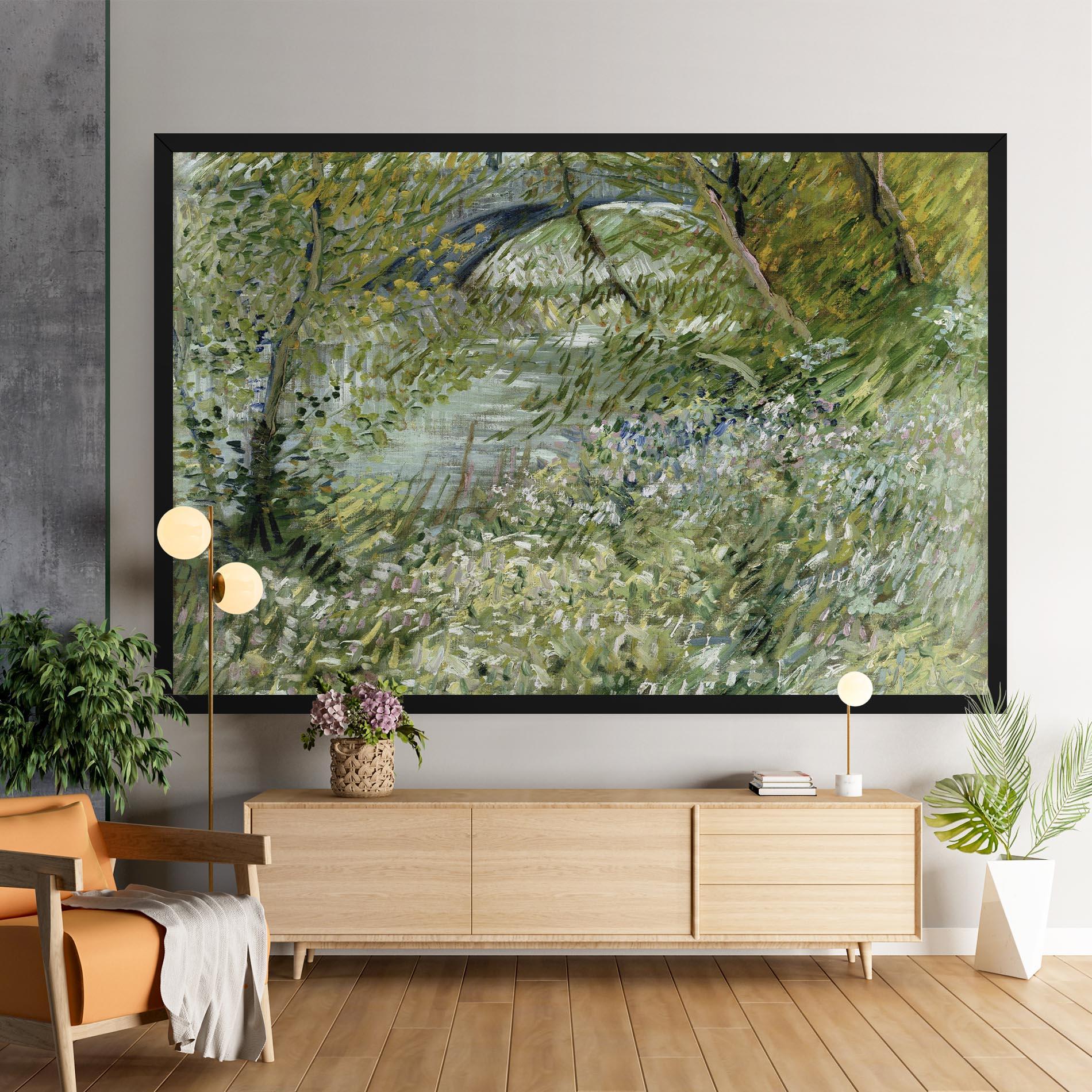 Картина на платно River Bank Springtime mockup 9