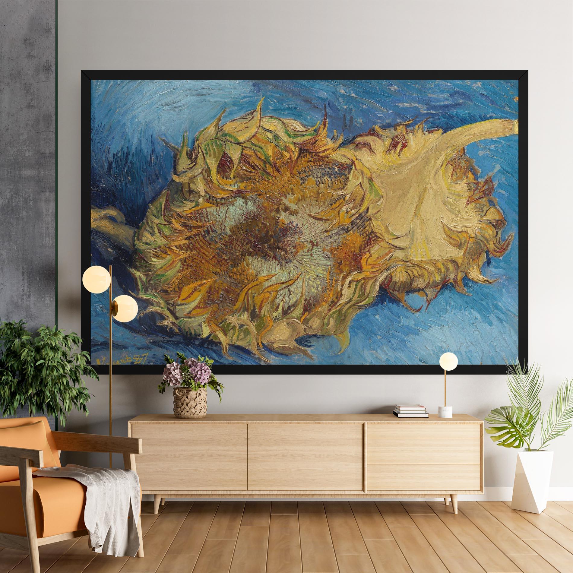 Картина на платно Sunflowers Van Gogh mockup 9