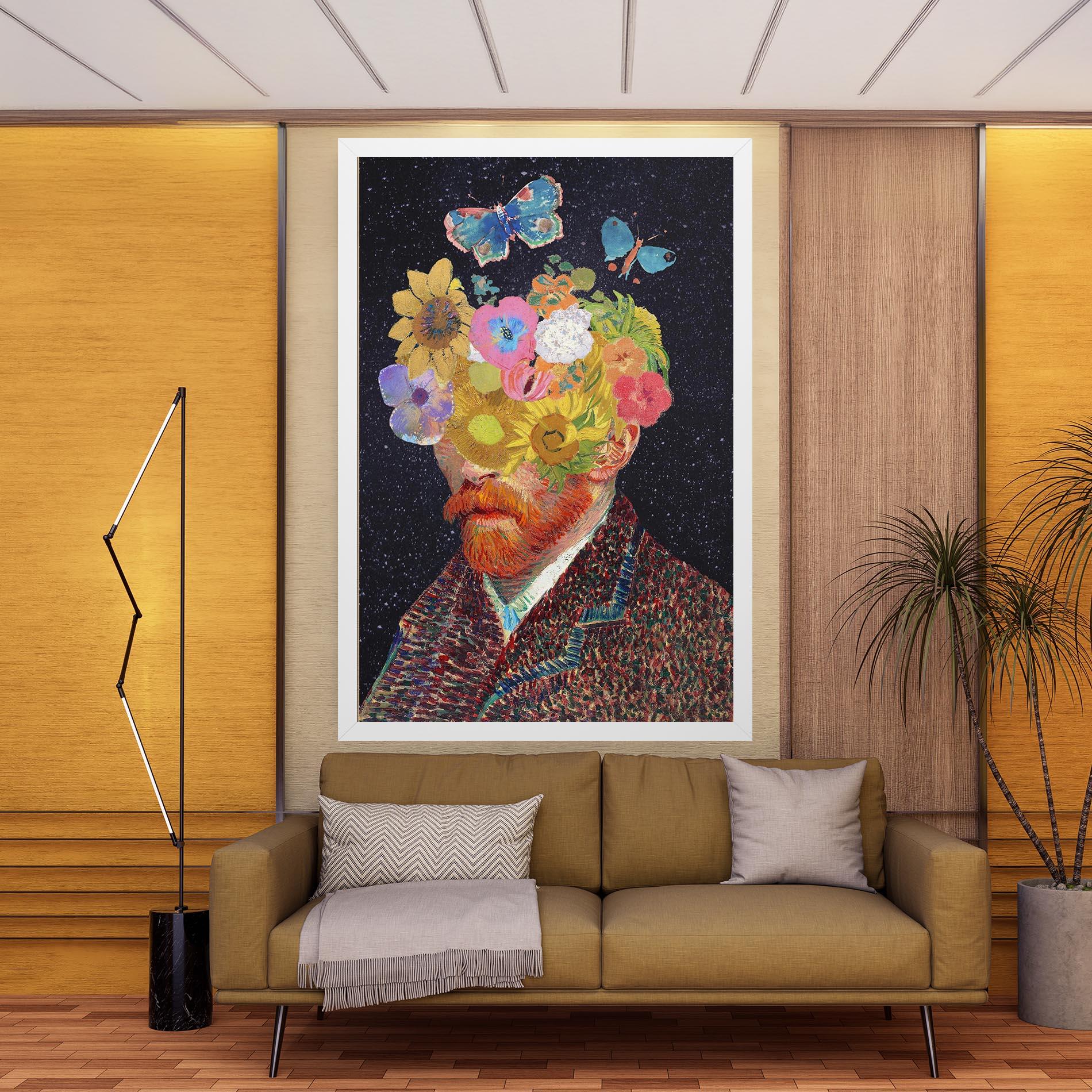 Картина на платно Flower Self Portrait mockup 9