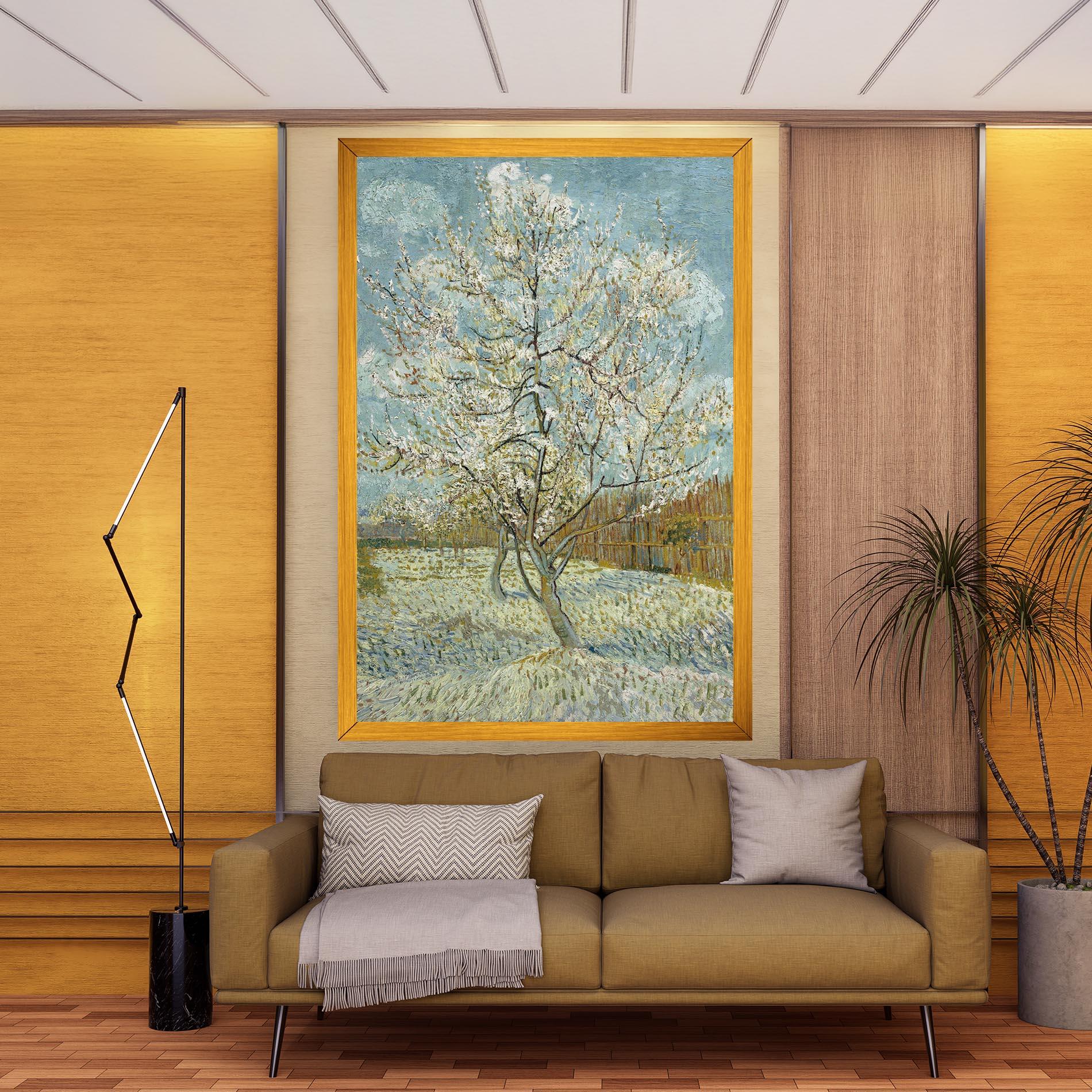 Картина на платно De Roze Perzikboom mockup 9