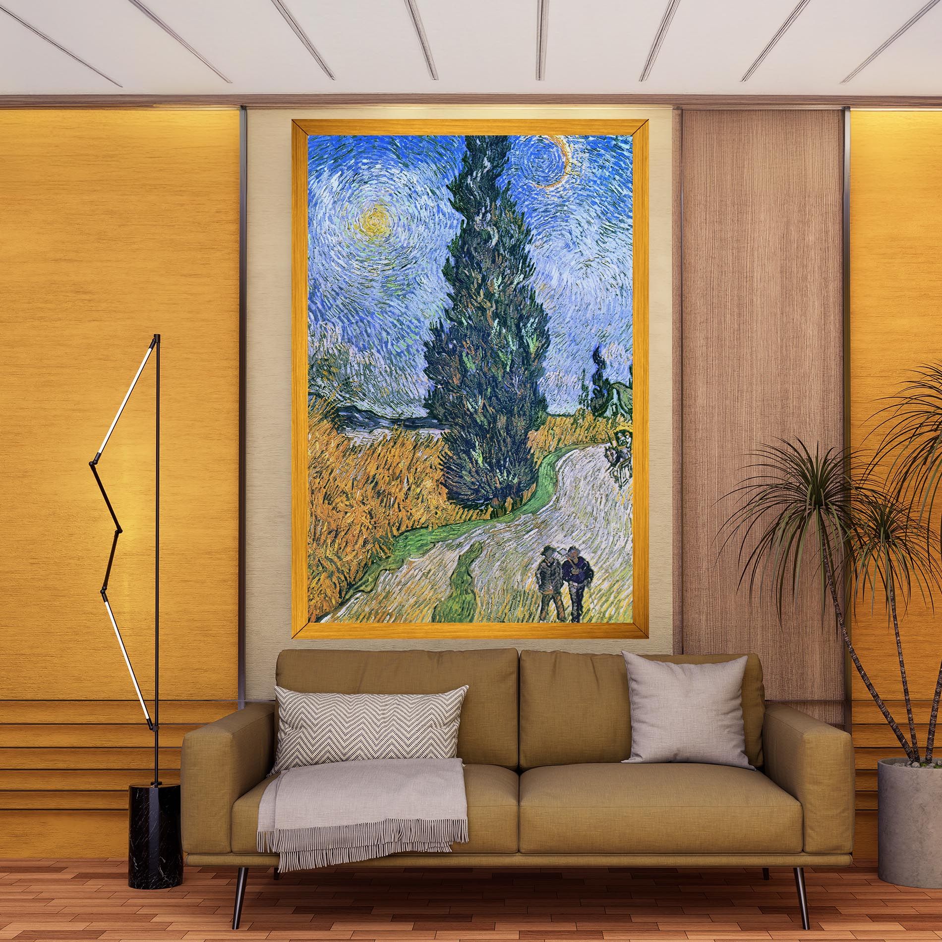 Road With Cypress mockup 9