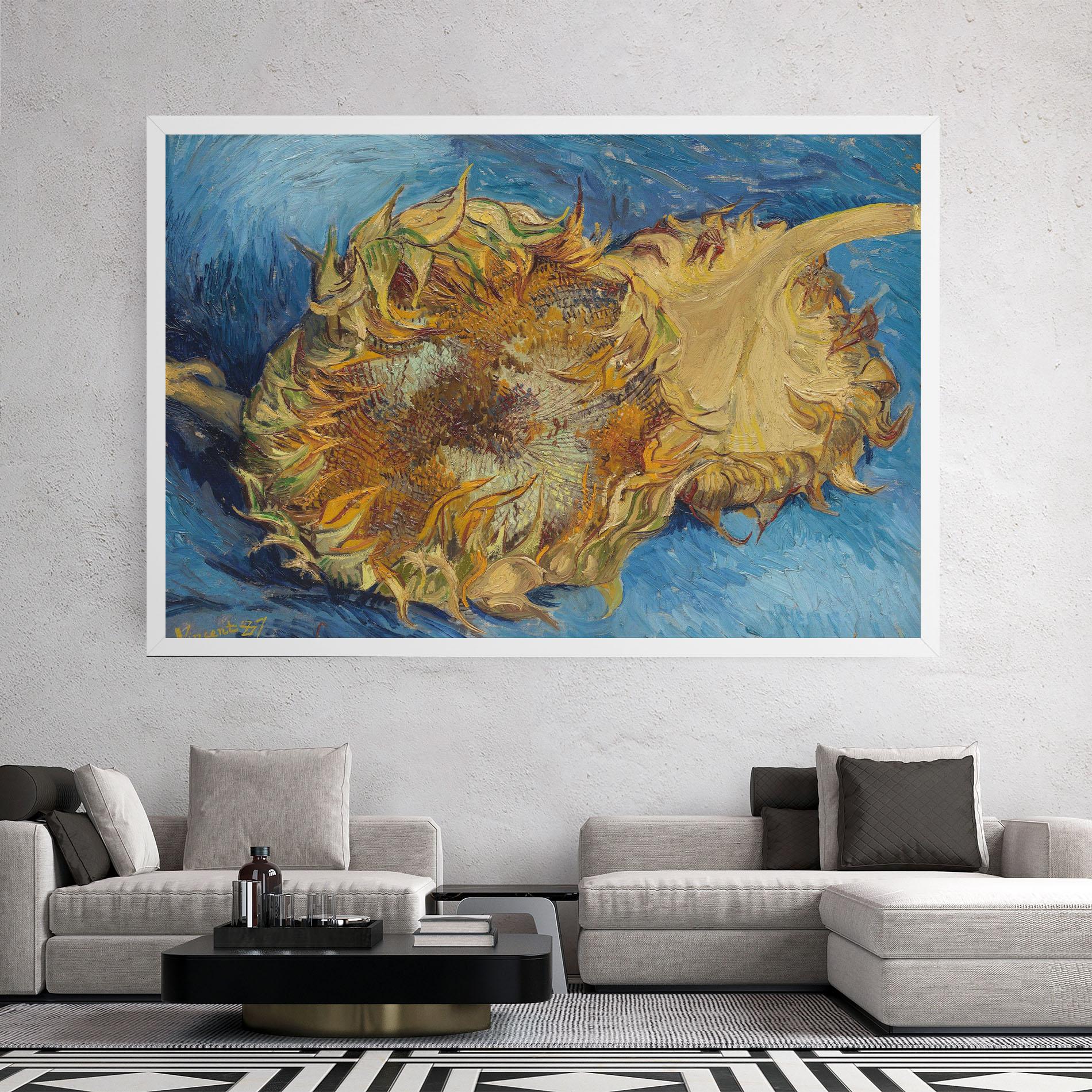 Картина на платно Sunflowers Van Gogh mockup 2