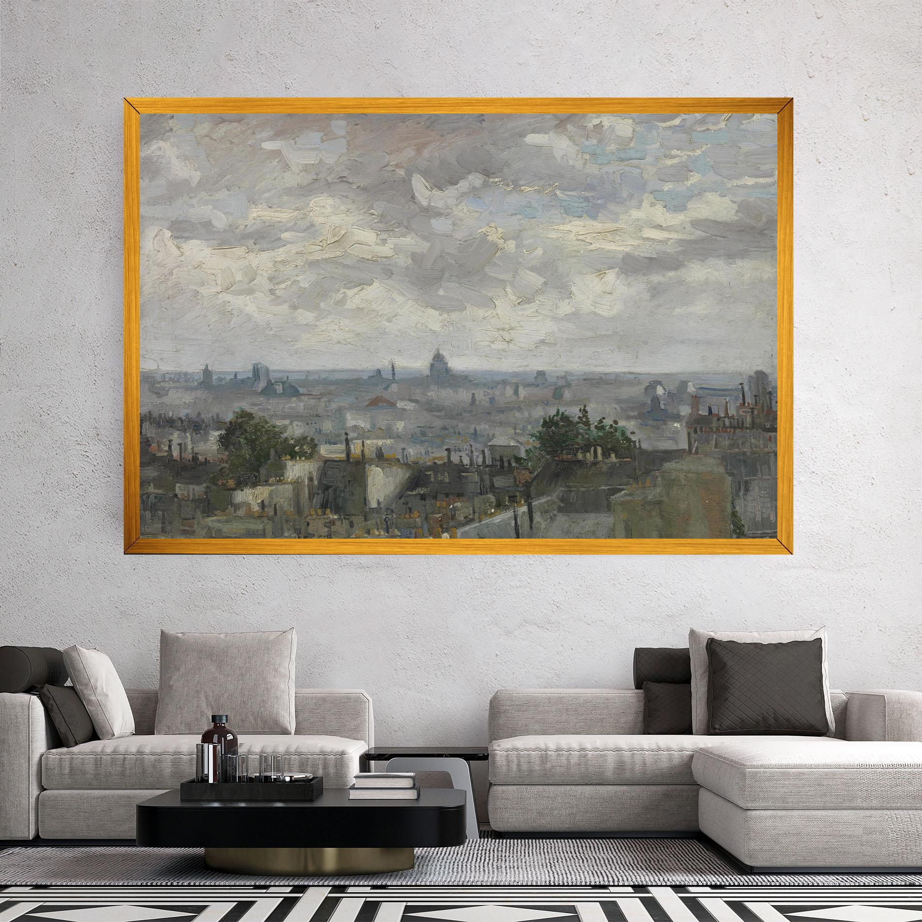 Картина на платно Gezicht Op Paris mockup 2