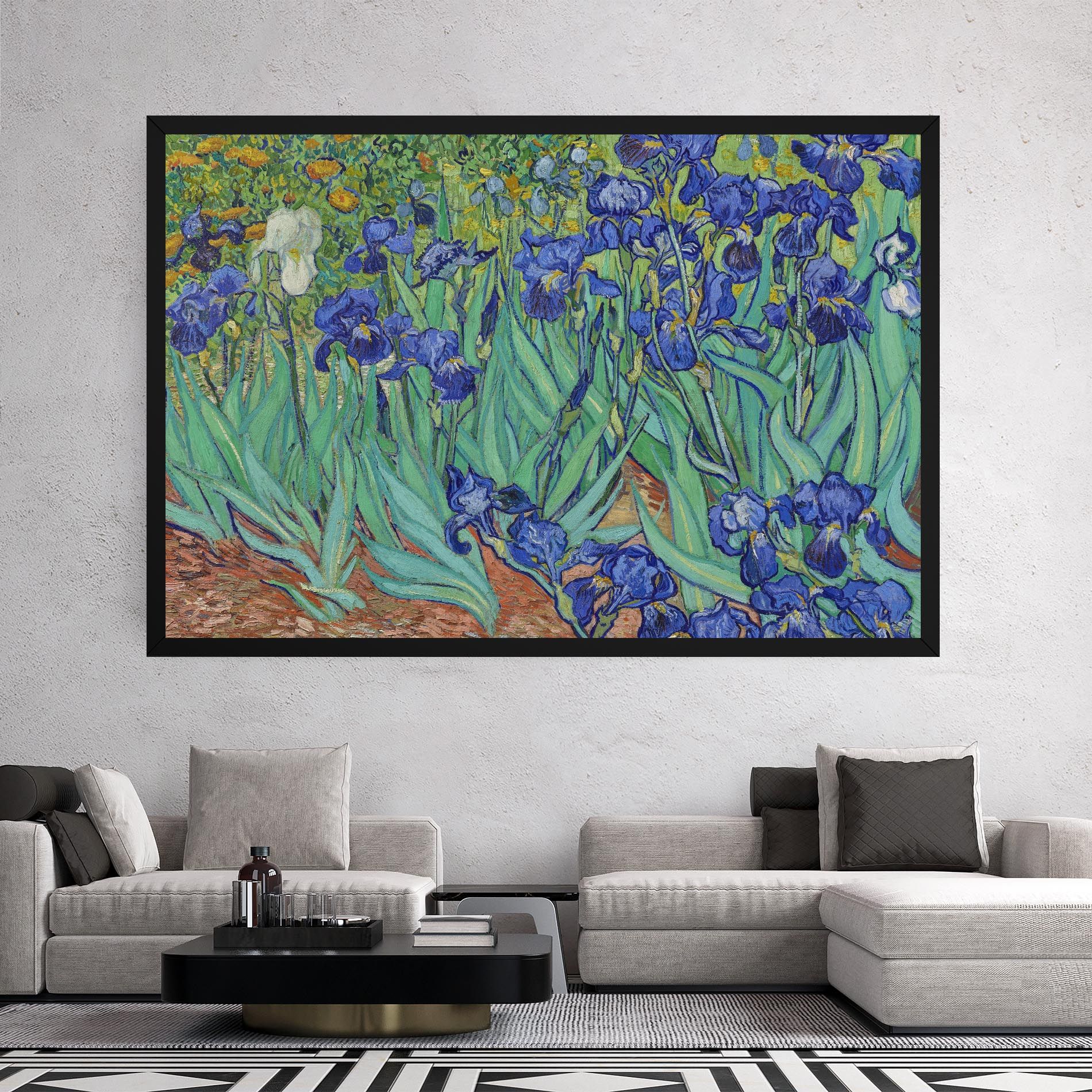 Irises Van Gogh mockup 2