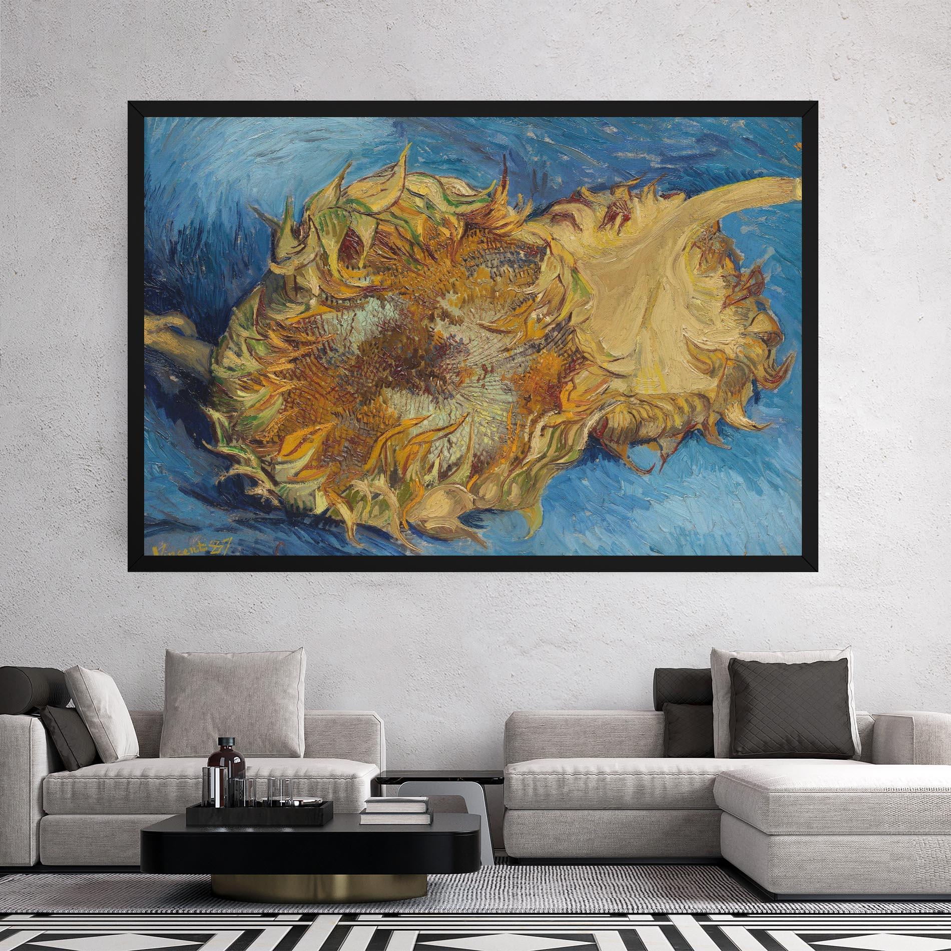 Картина на платно Sunflowers Van Gogh mockup 2