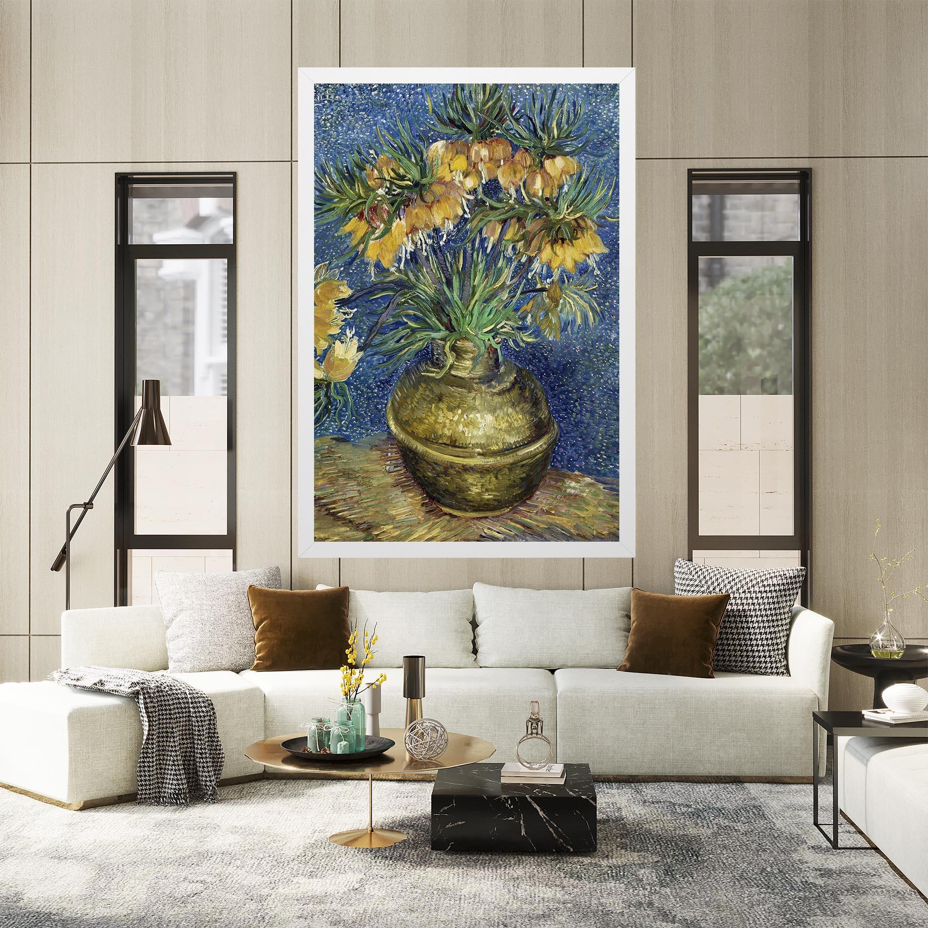 Картина на платно Imperial Fritillaries Art mockup 2