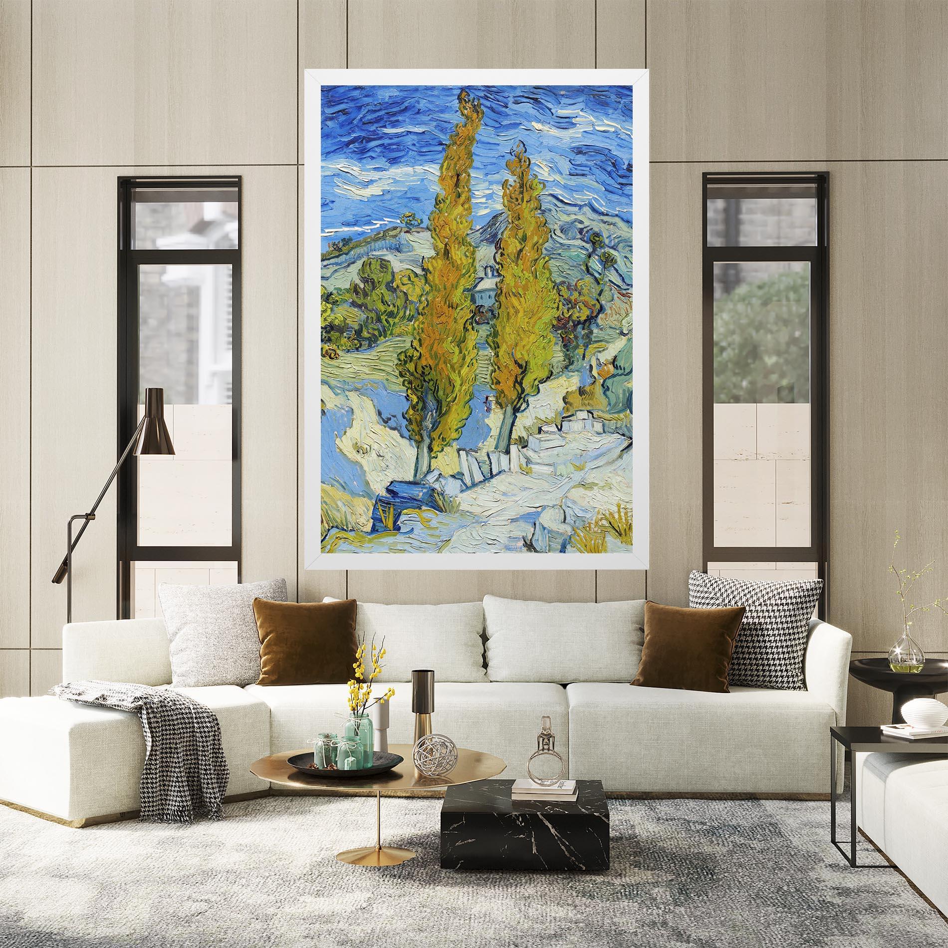 Картина на платно Poplars At Saint Remy mockup 2