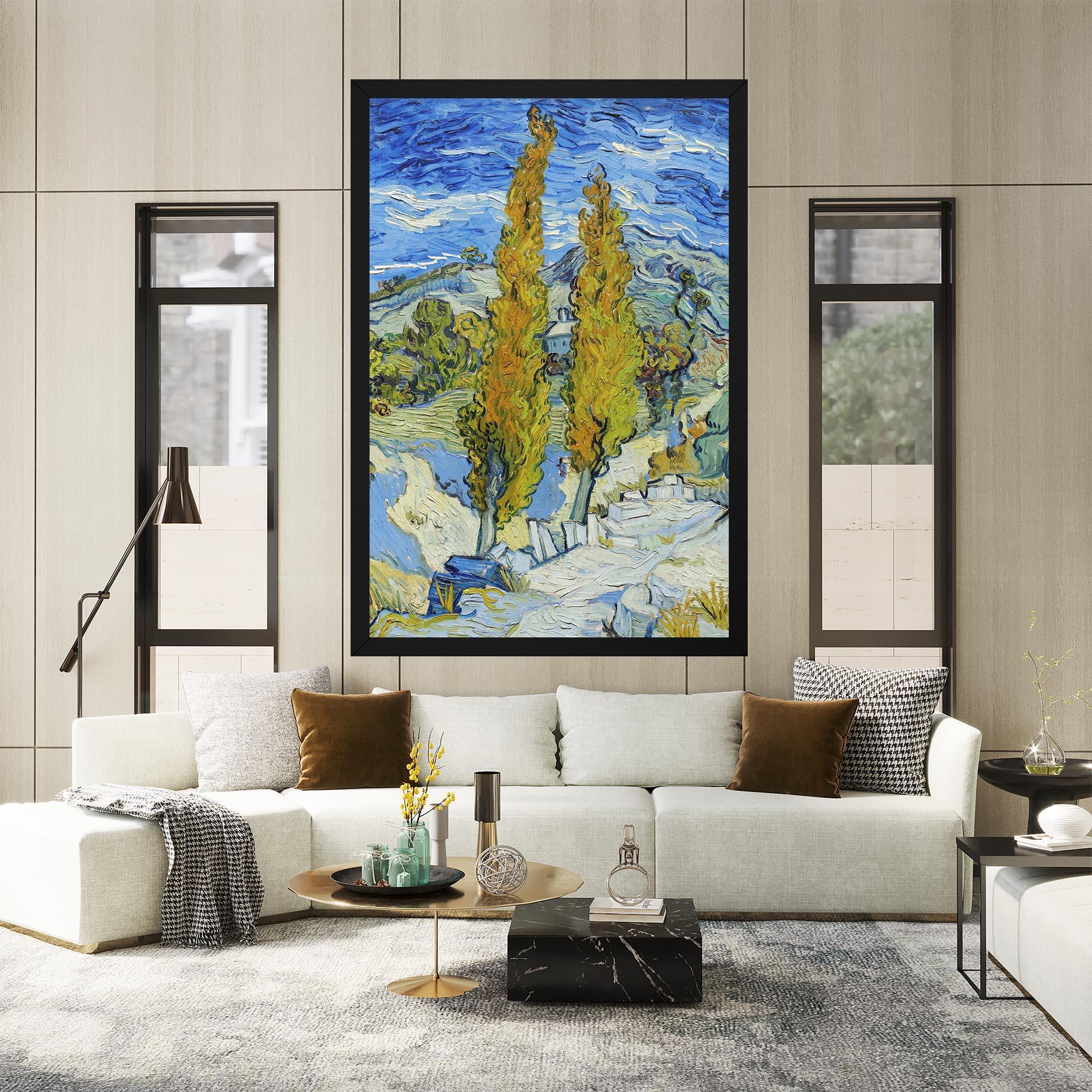 Картина на платно Poplars At Saint Remy mockup 2