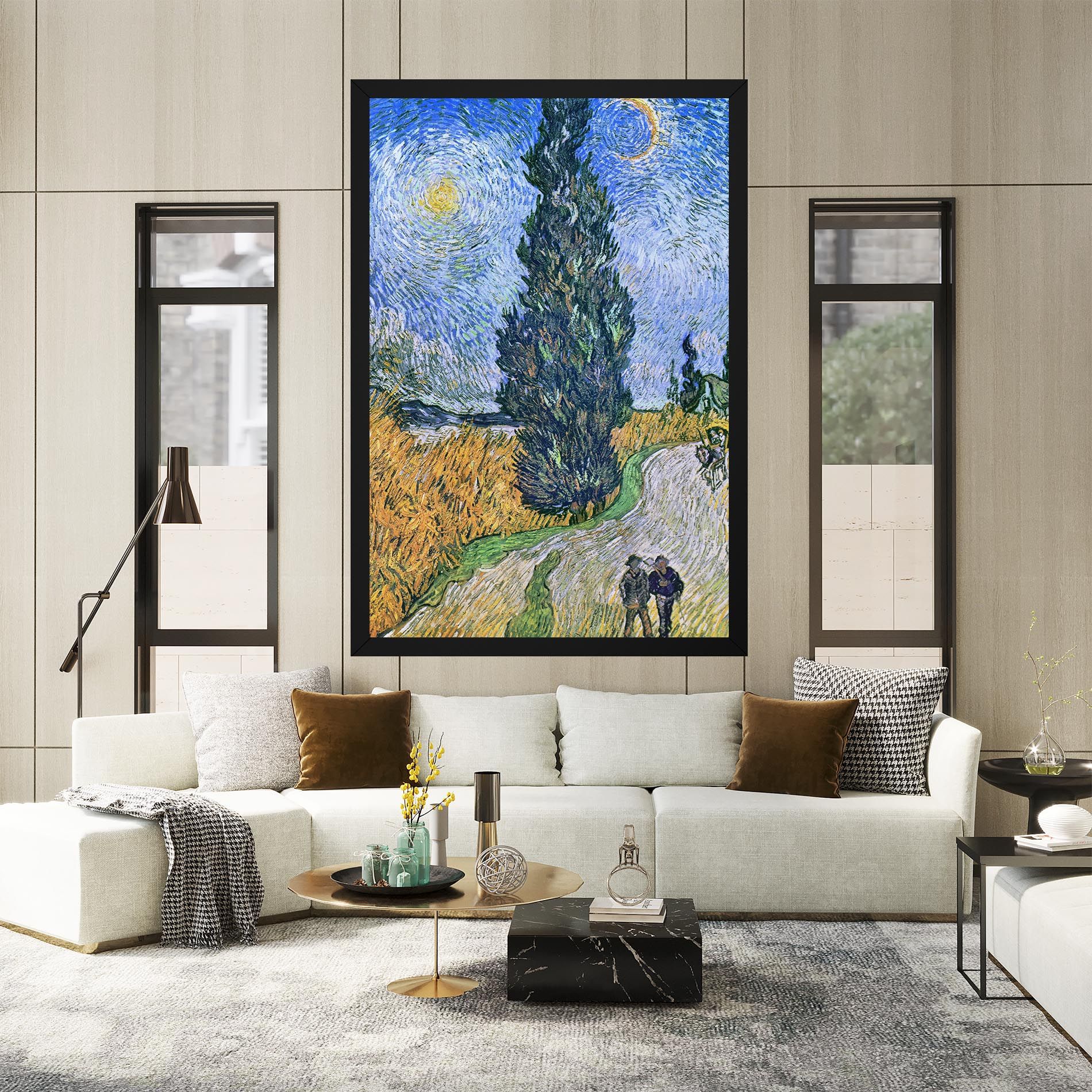 Road With Cypress mockup 2