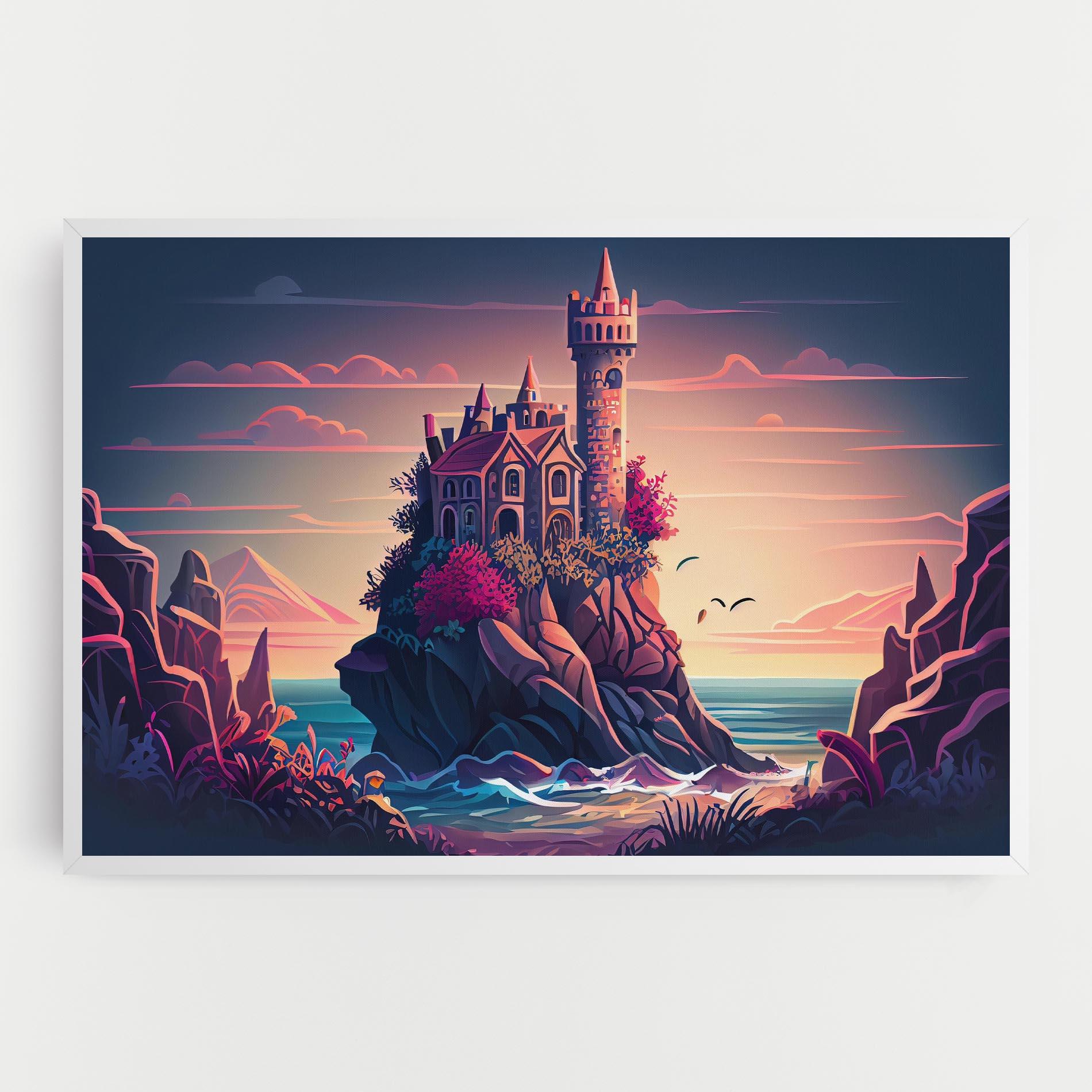 Картина на платно Cliff Castle mockup 0