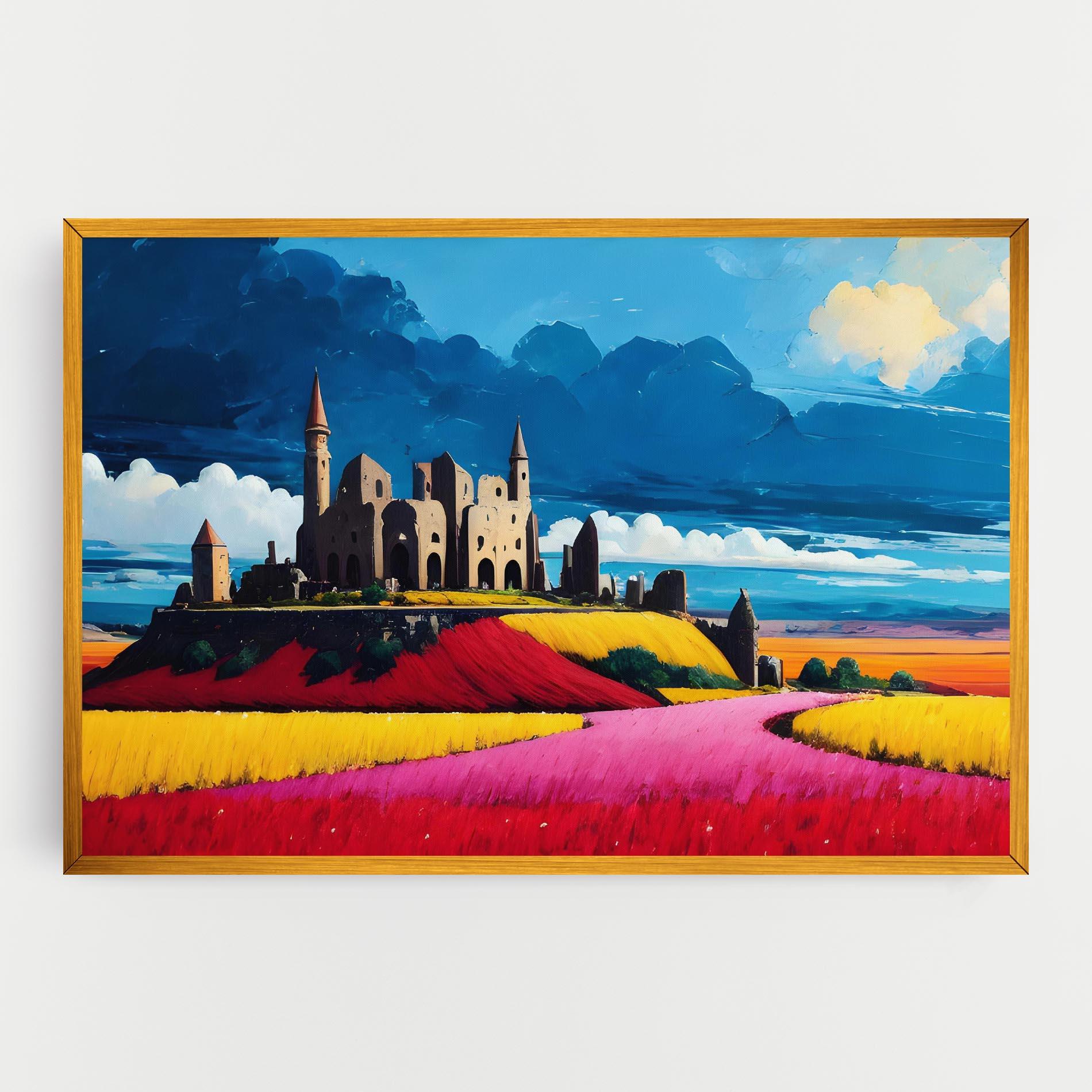 Картина на платно Antique Building Art mockup 0