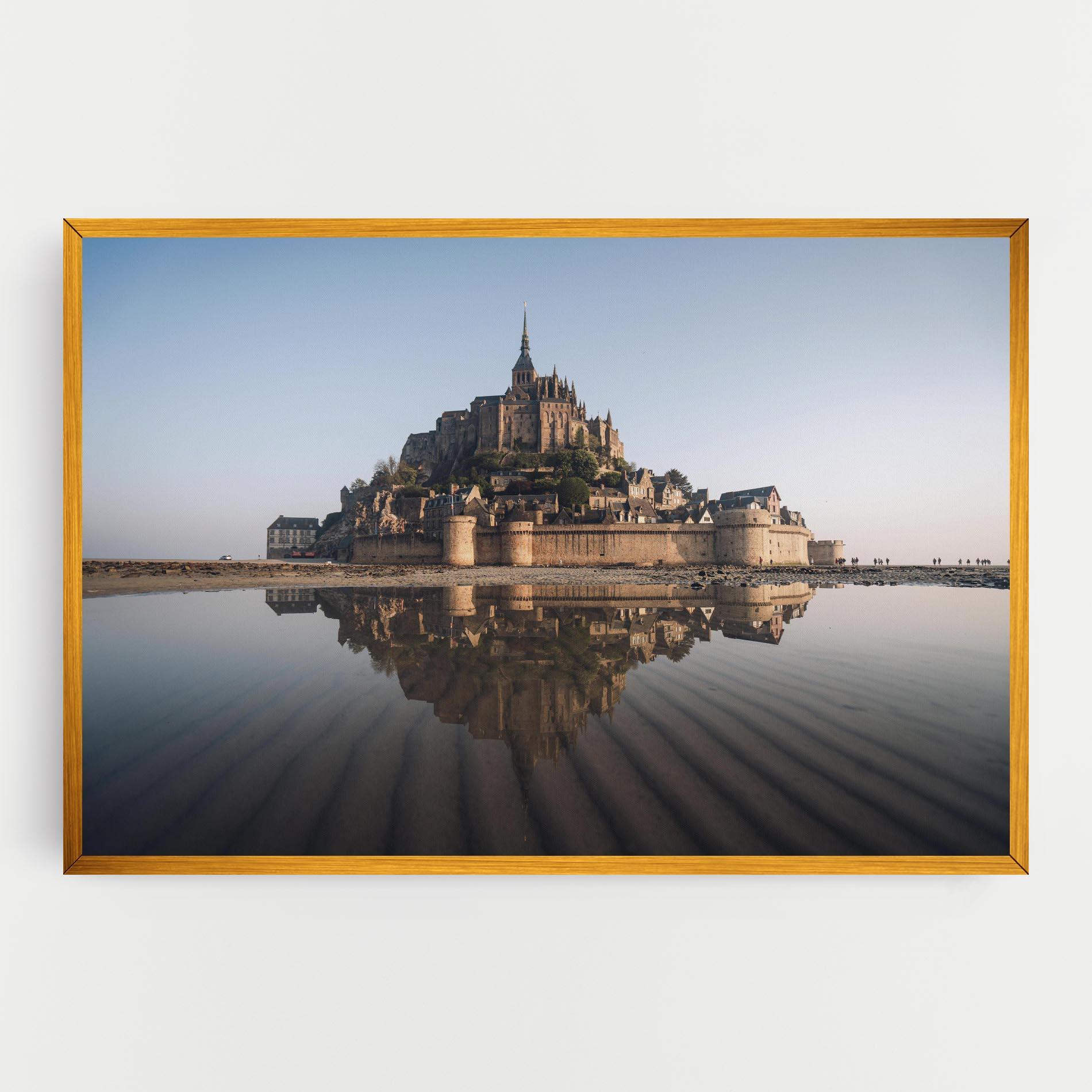 Картина на платно Castle Reflection mockup 0