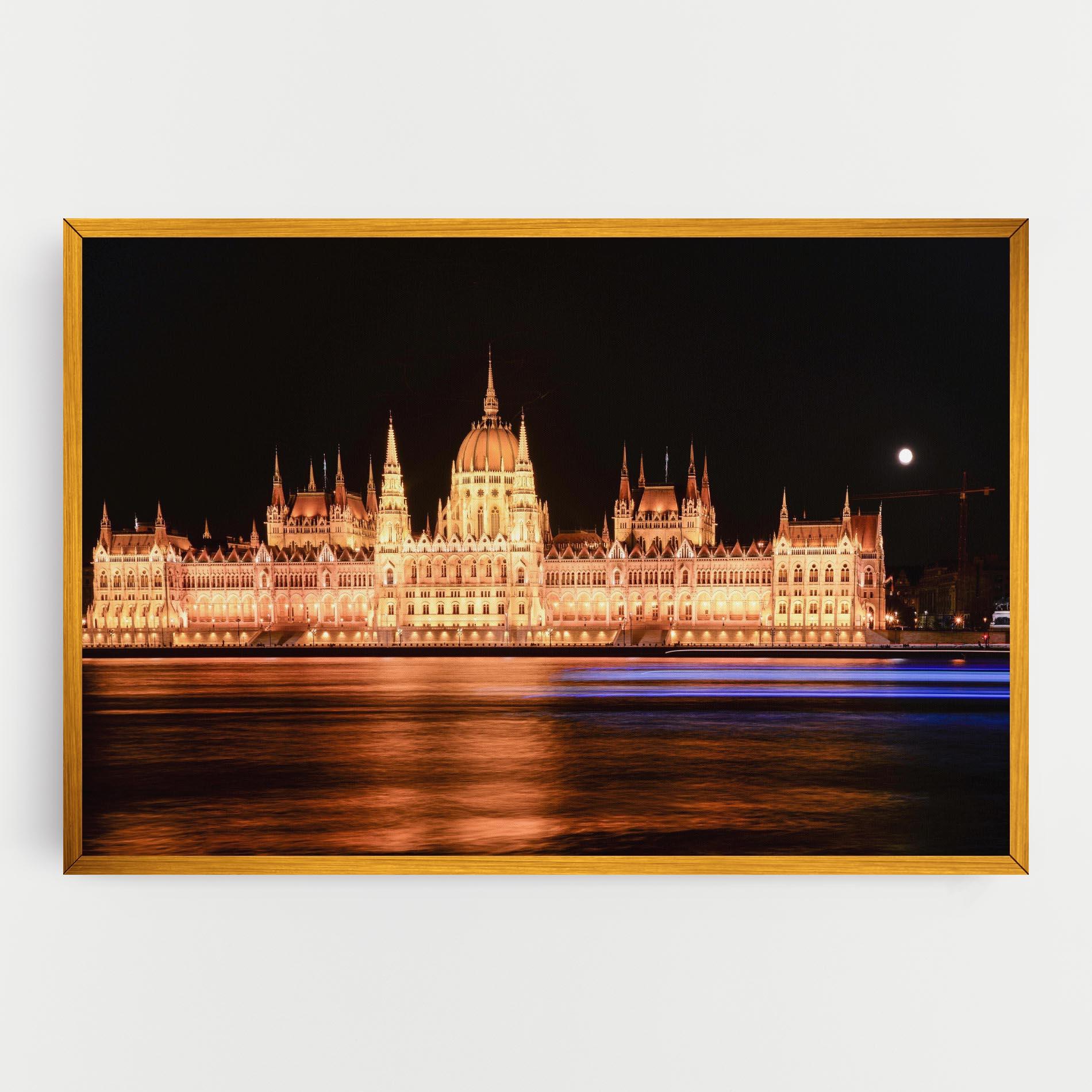 Картина на платно Night Reflection mockup 0