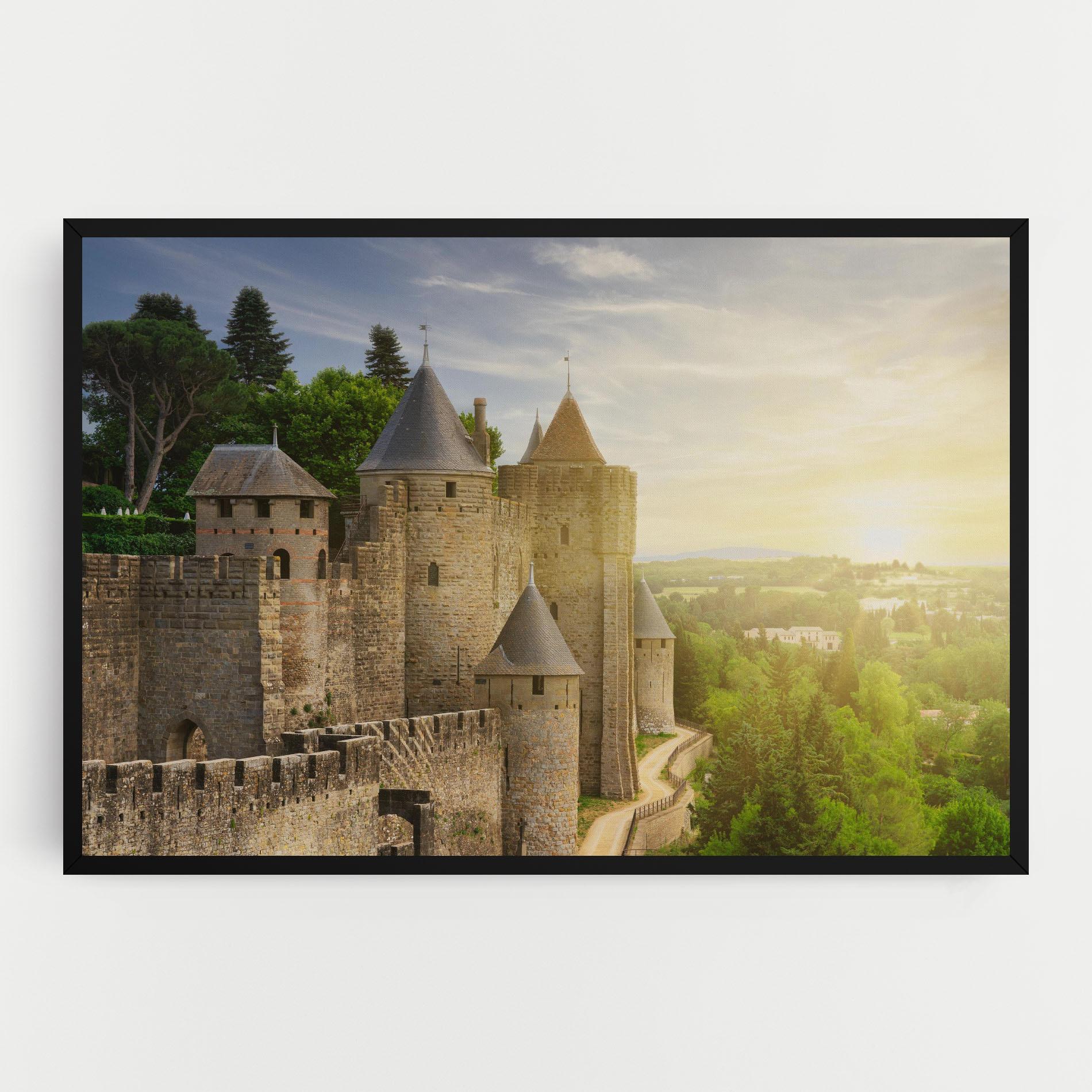 Картина на платно Carcassonne France mockup 0