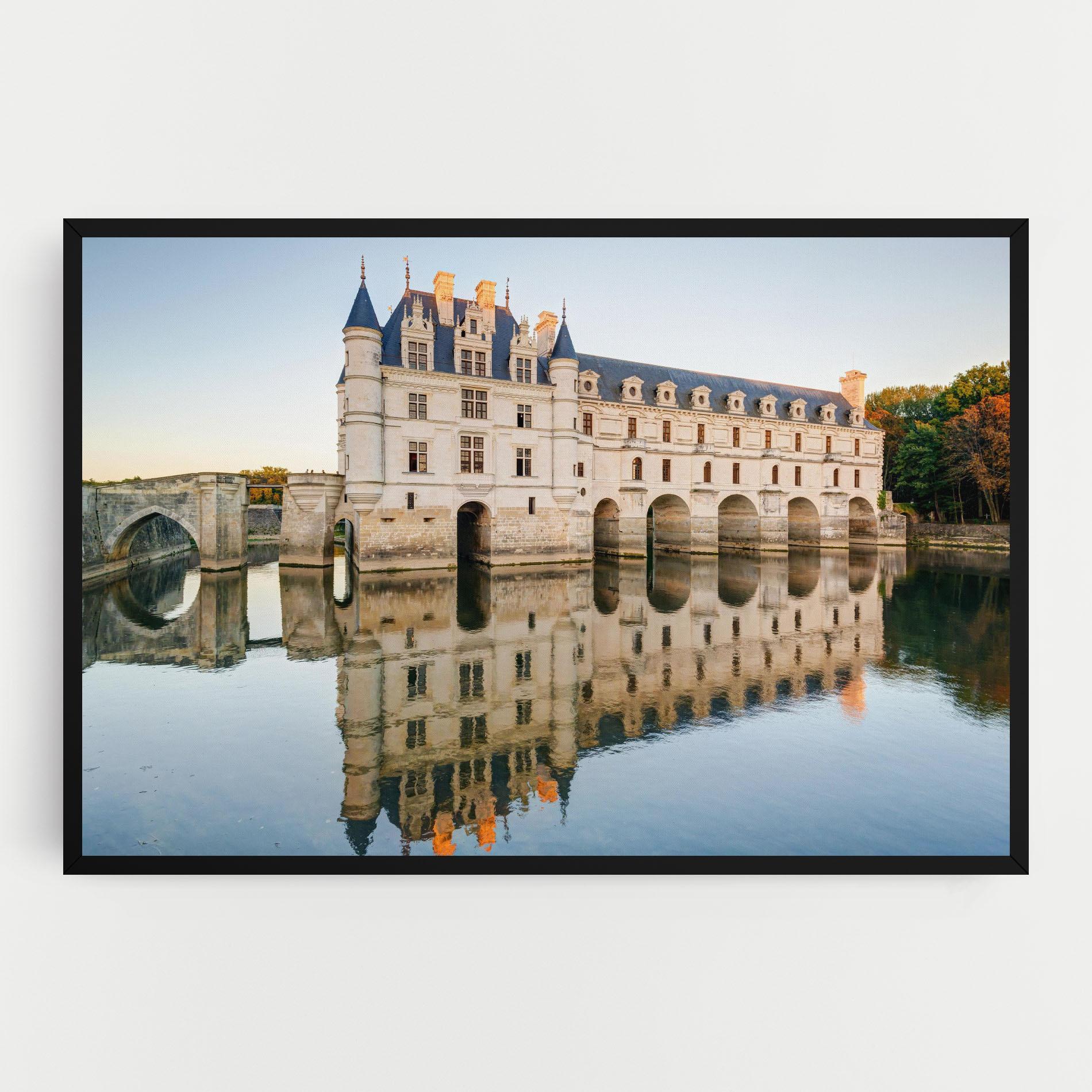 Картина на платно Chateau Chenonceau Castle mockup 0